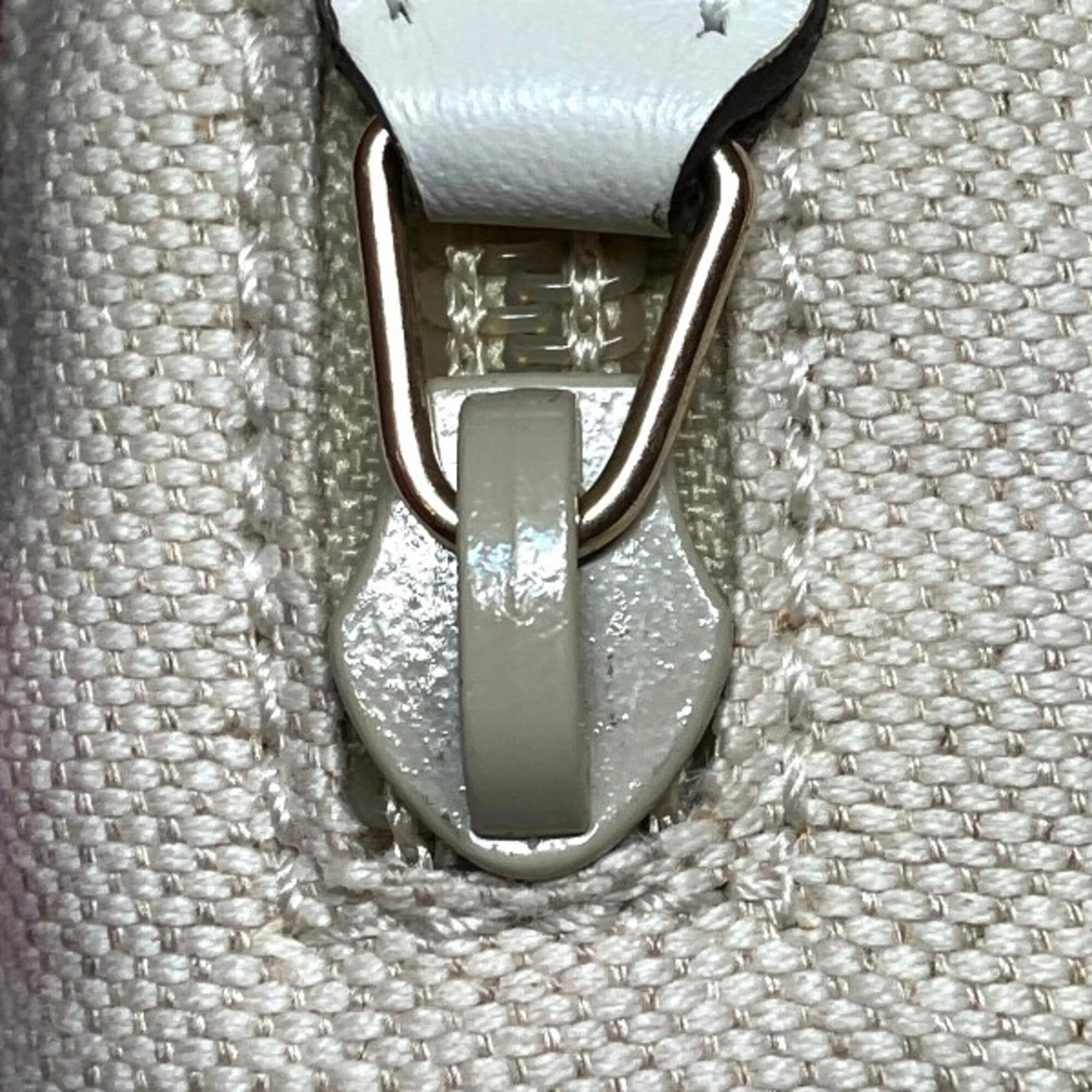 Gucci Purple Canvas Leather Handbag Tote Bag (Pre-Owned)