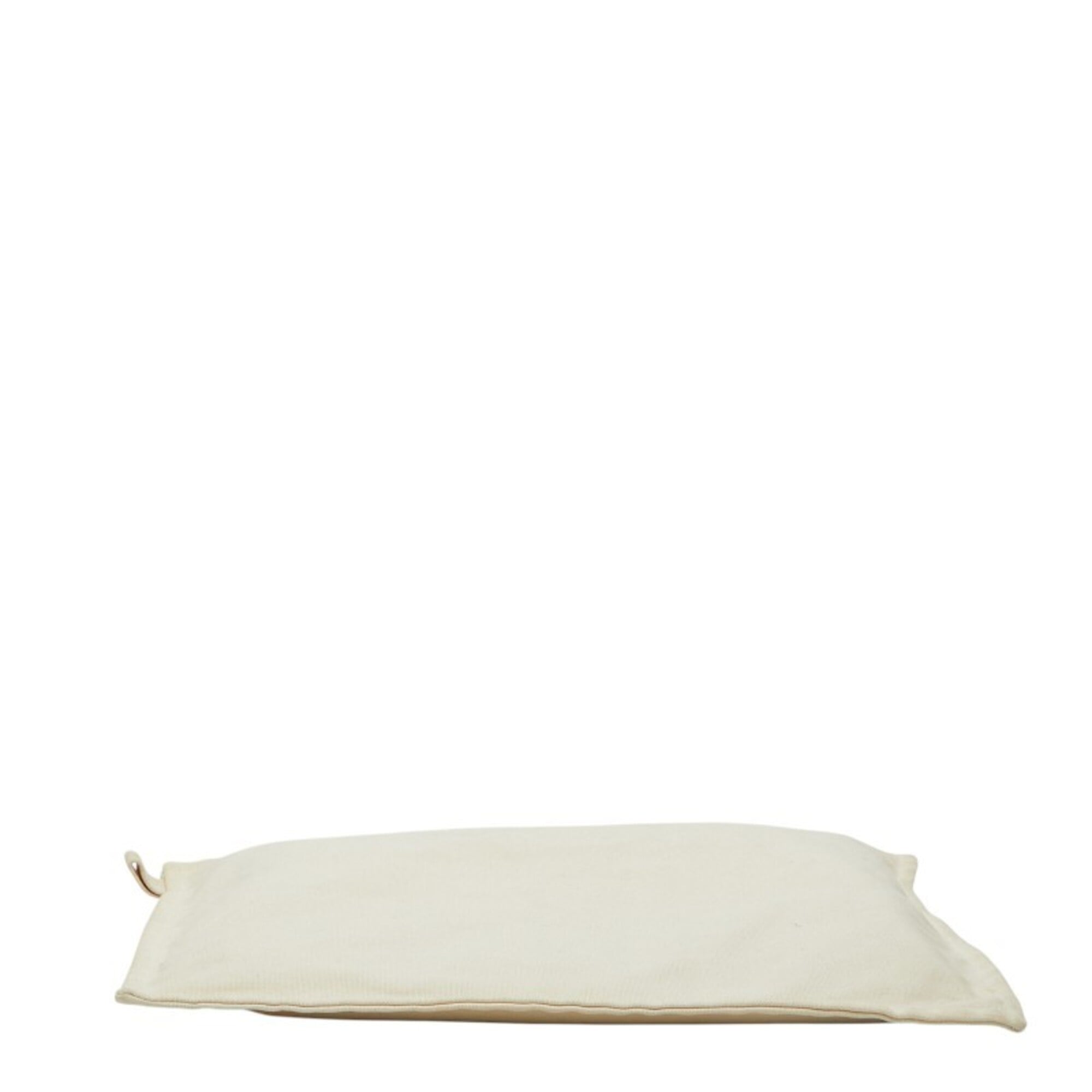 Hermes Bora Bora Ivory Cotton Pouch (Pre-Owned)