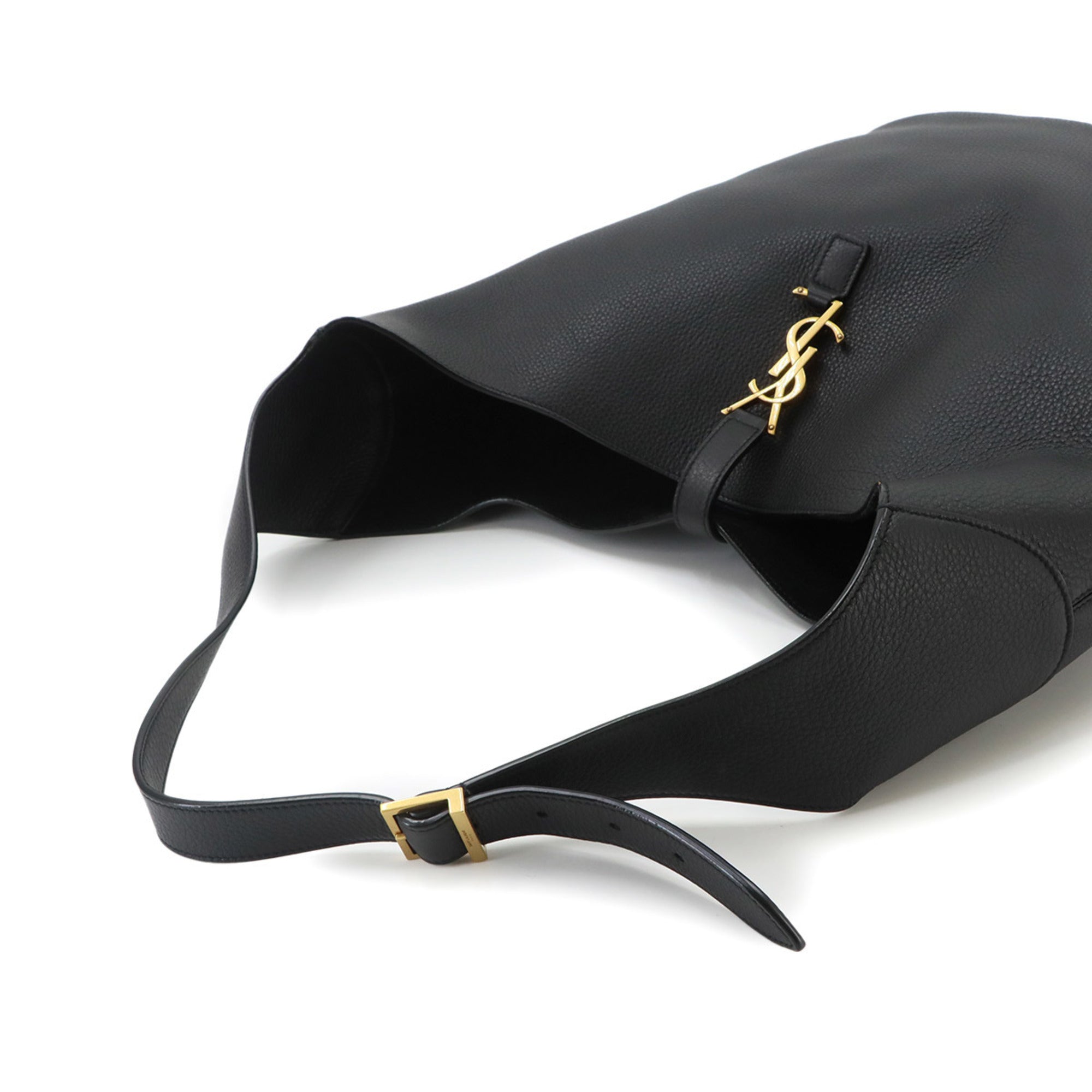 Saint Laurent Black Leather Handbag Shoulder Bag (Pre-Owned)
