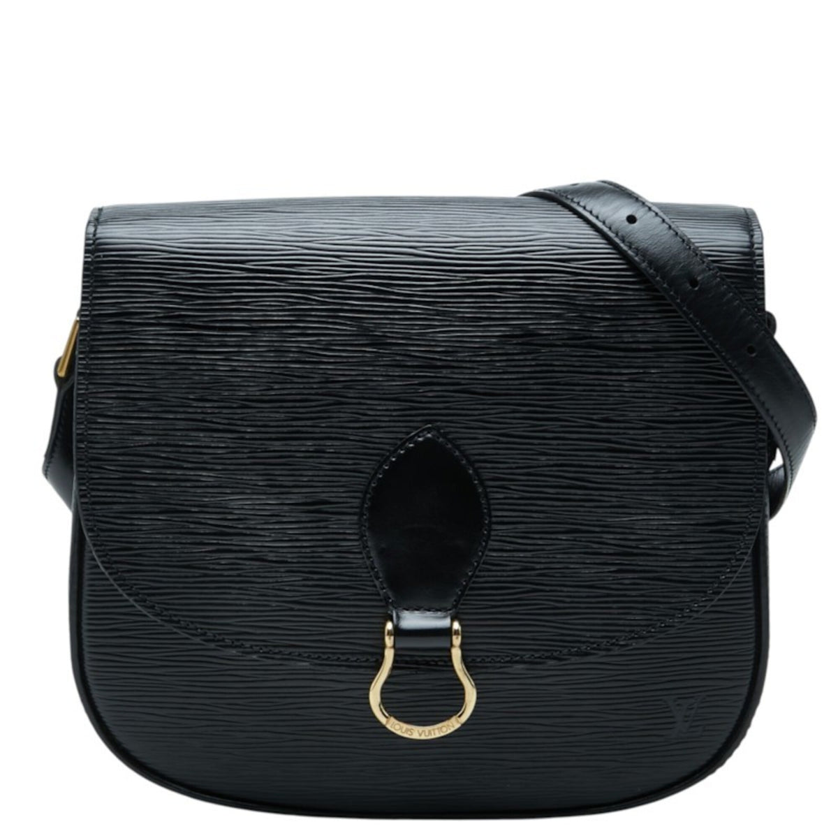Louis Vuitton Black Noir Leather Shoulder Bag (Pre-Owned)