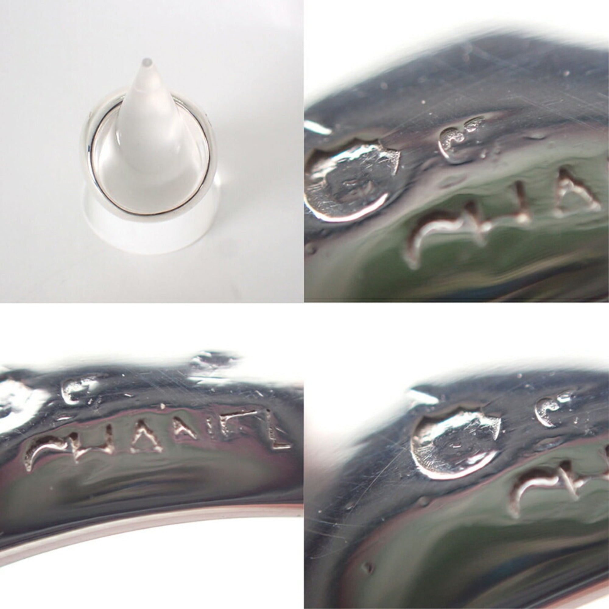 Chanel Sterling Silver 925 Band Ring (Pre-Owned)