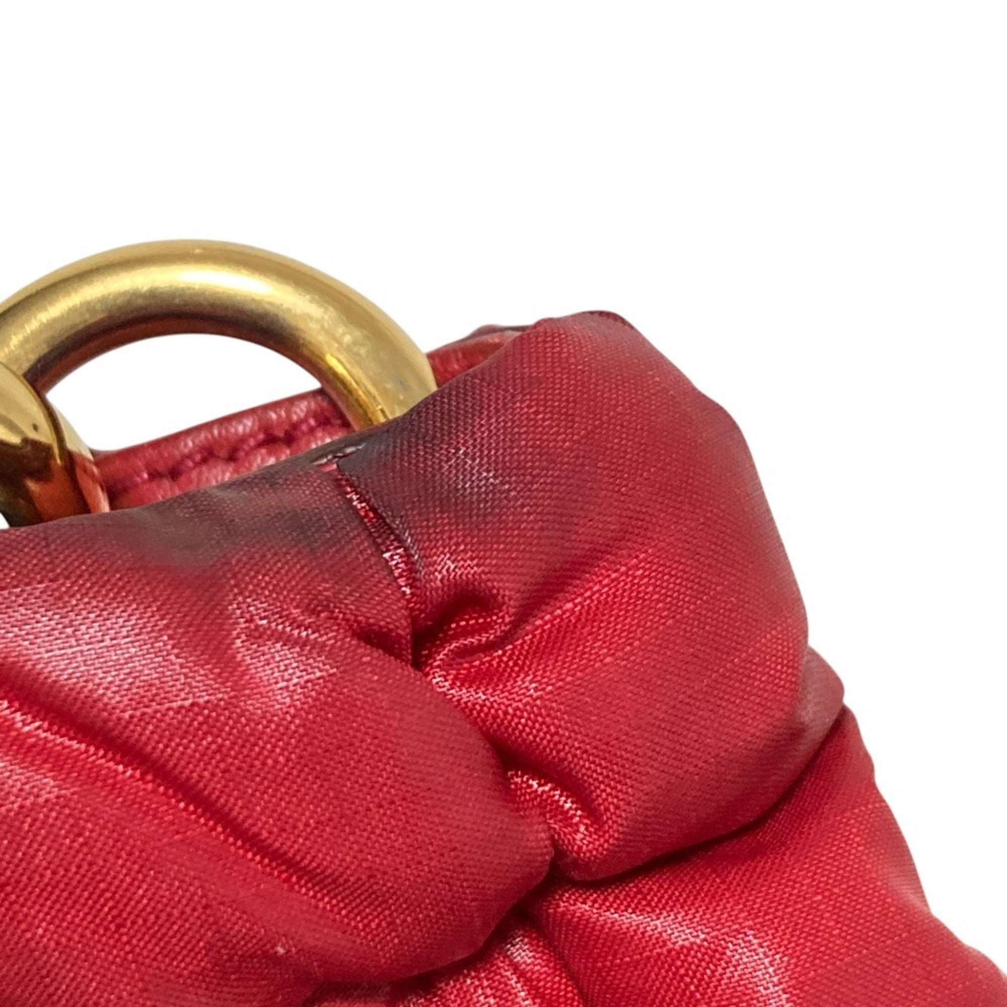 Prada Red Color Handbag Shoulder Bag (Pre-Owned)