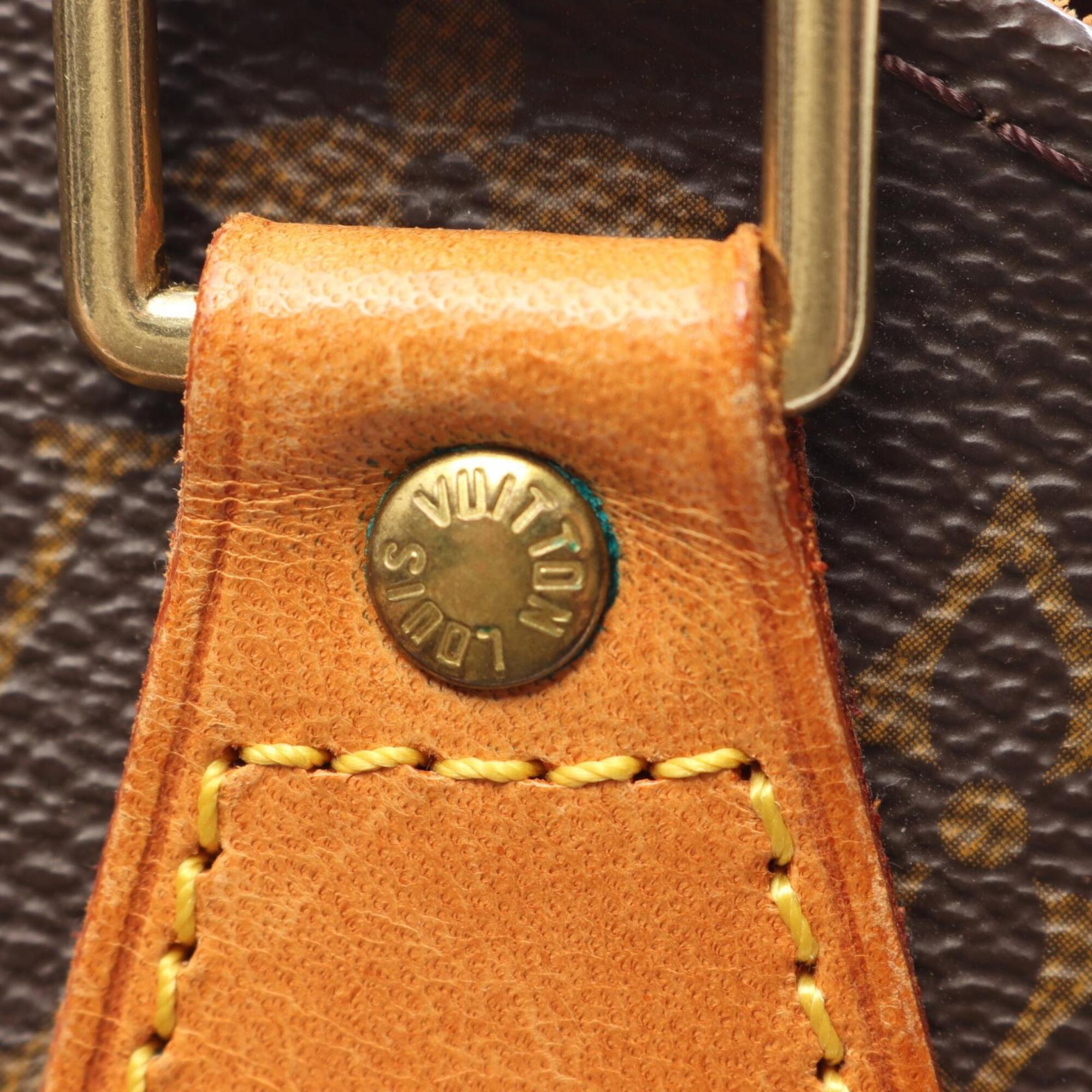 Louis Vuitton Brown Coated Canvas Leather Handbag (Pre-Owned)