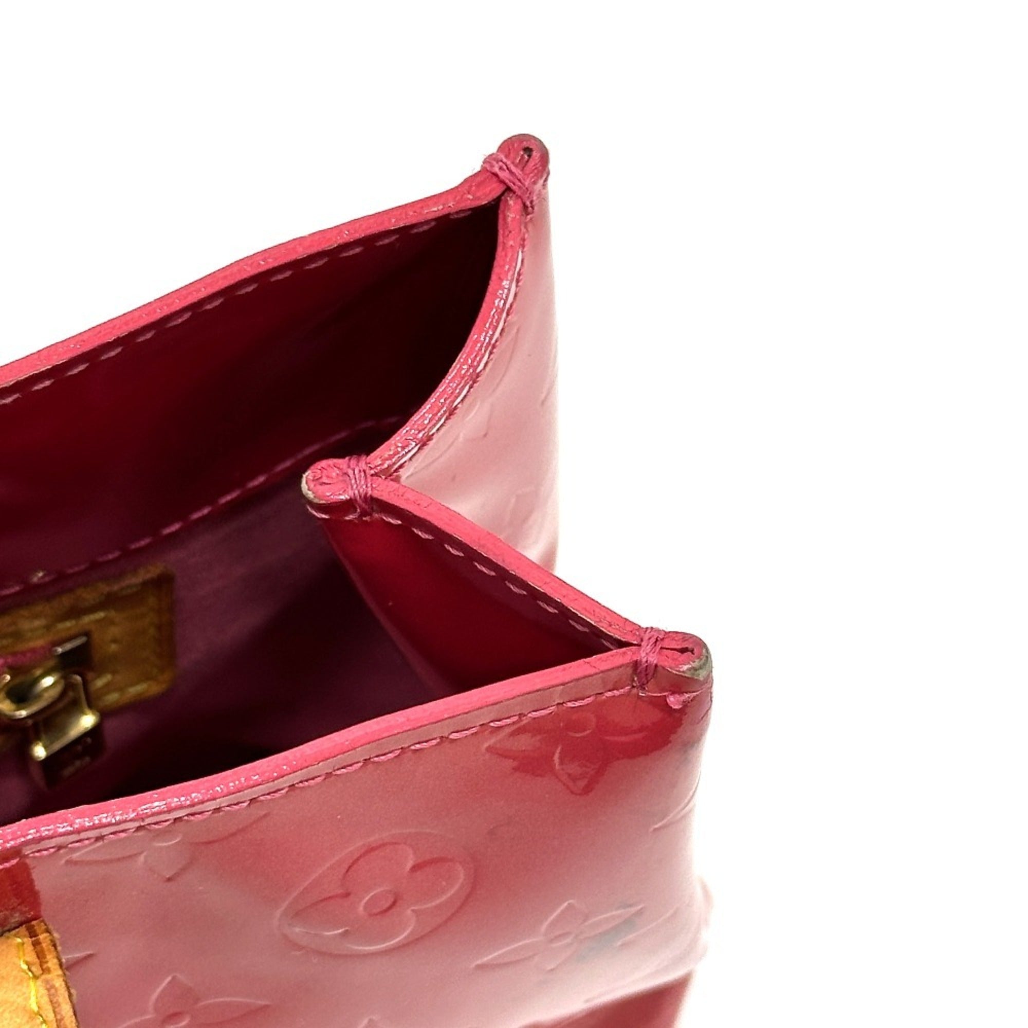 Louis Vuitton Framboise Galle Pink Monogram Vernis Handbag (Pre-Owned)