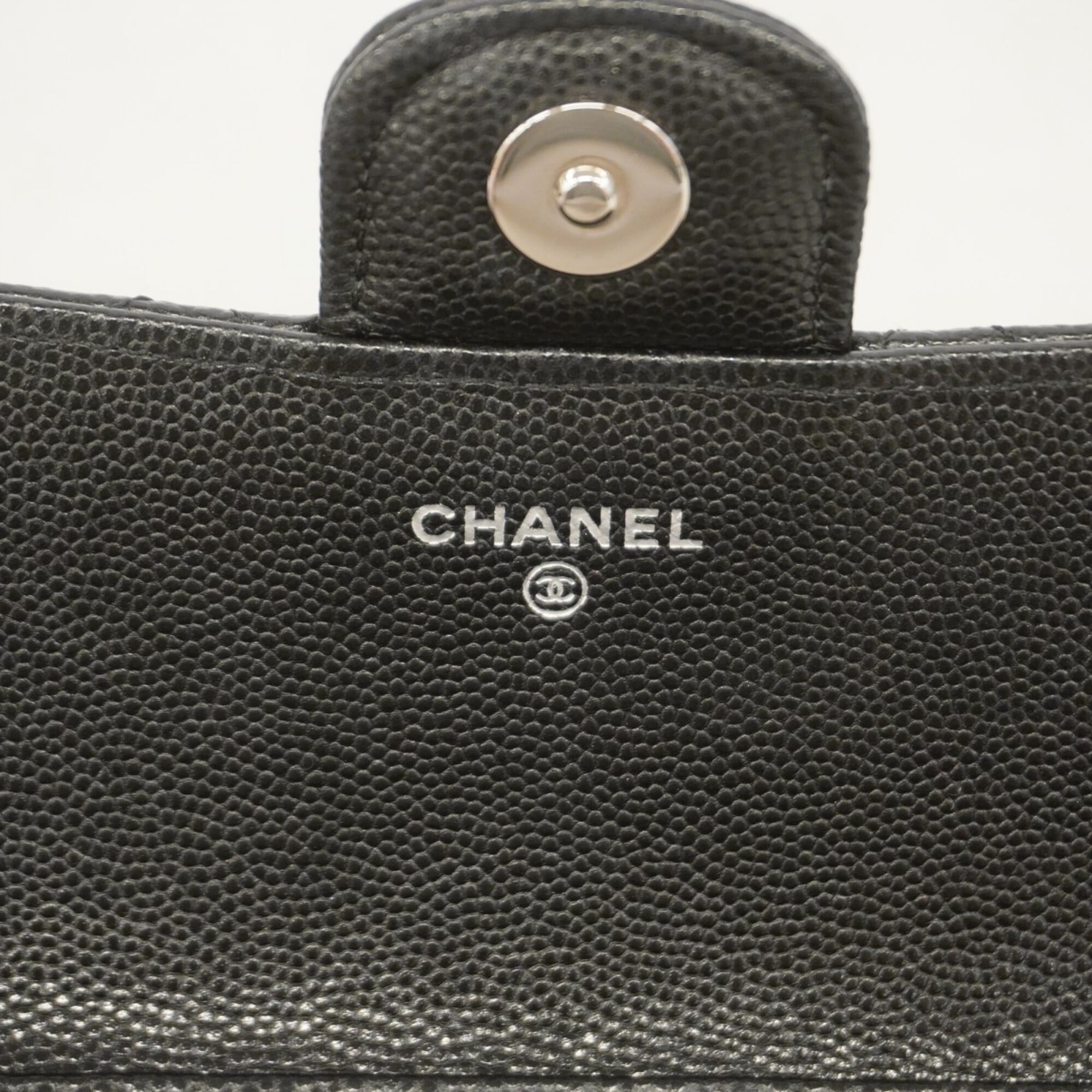 Chanel Black Grained Calfskin (Pre-Owned)