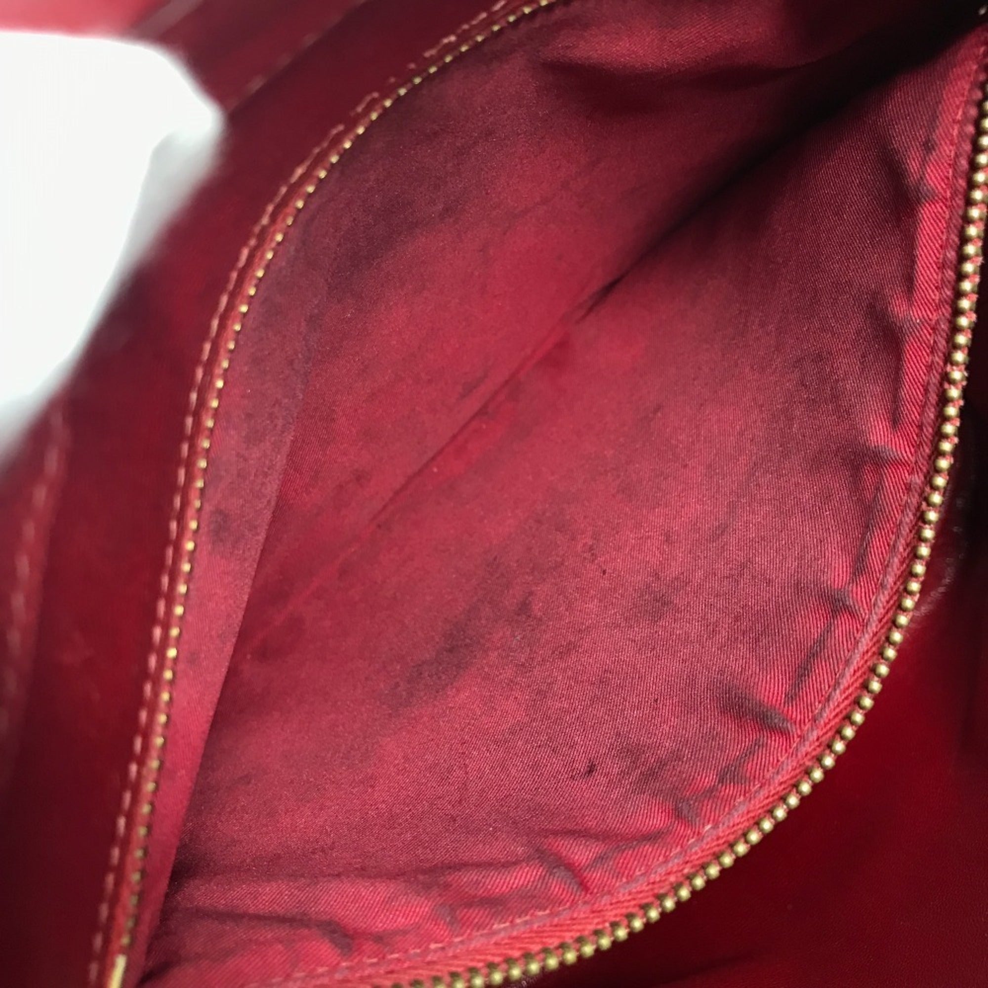 Hermes Red Color Courchevel Leather Shoulder Bag Tote Bag (Pre-Owned)