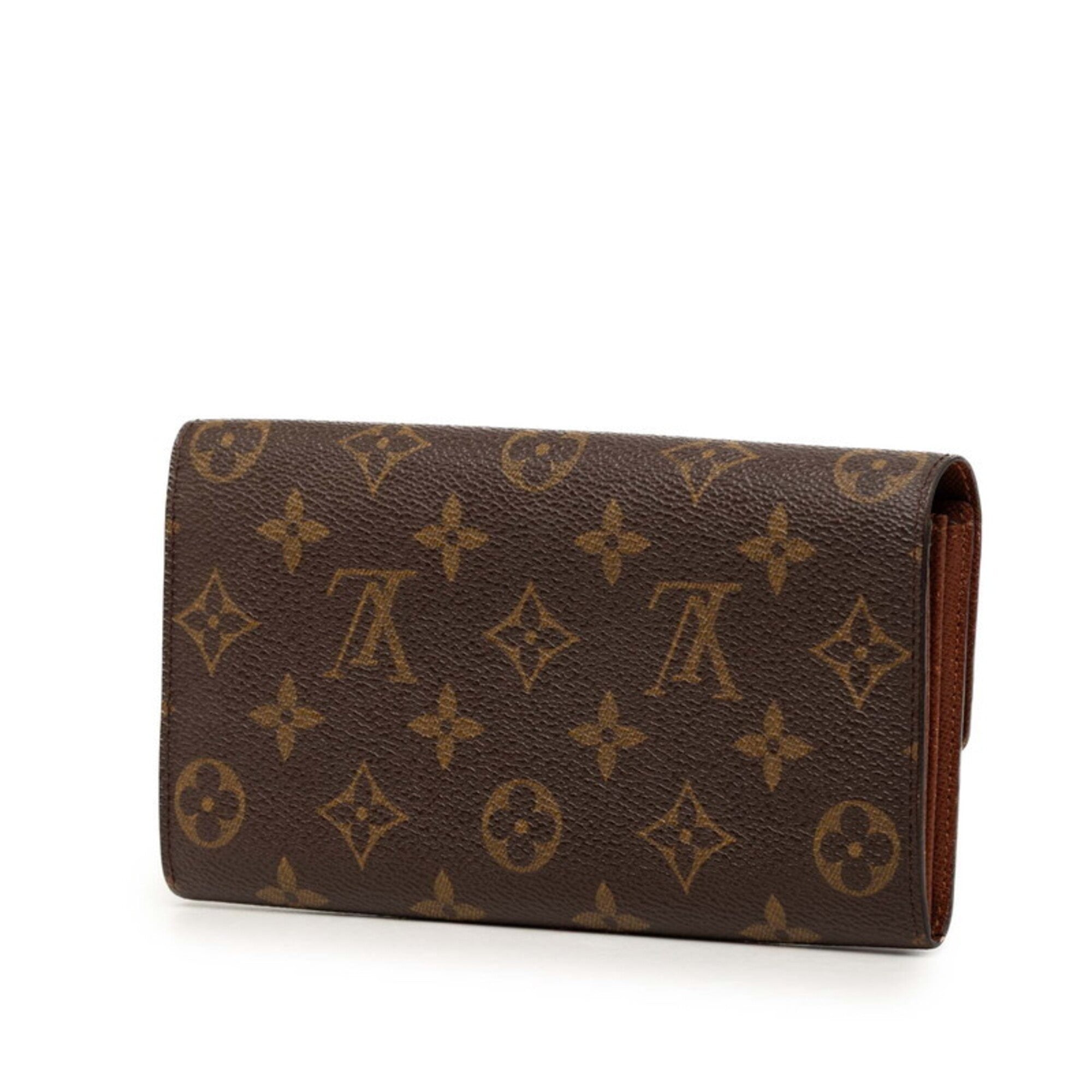 Louis Vuitton Brown Pvc Long Wallet (Bi-Fold) (Pre-Owned)