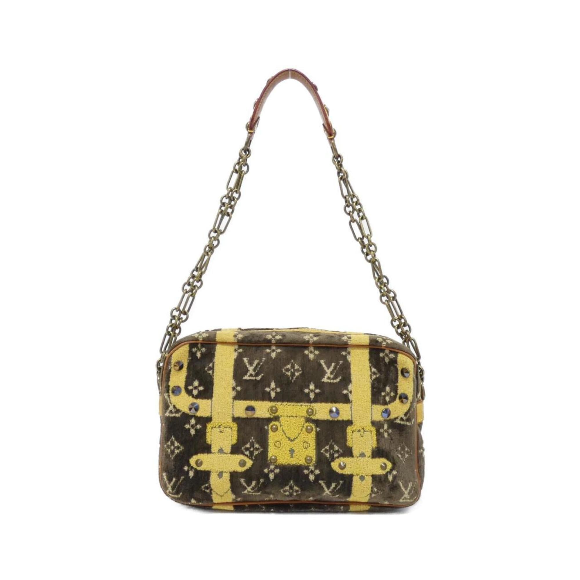 Louis Vuitton Brown Marron Pile Fabric Shoulder Bag (Pre-Owned)