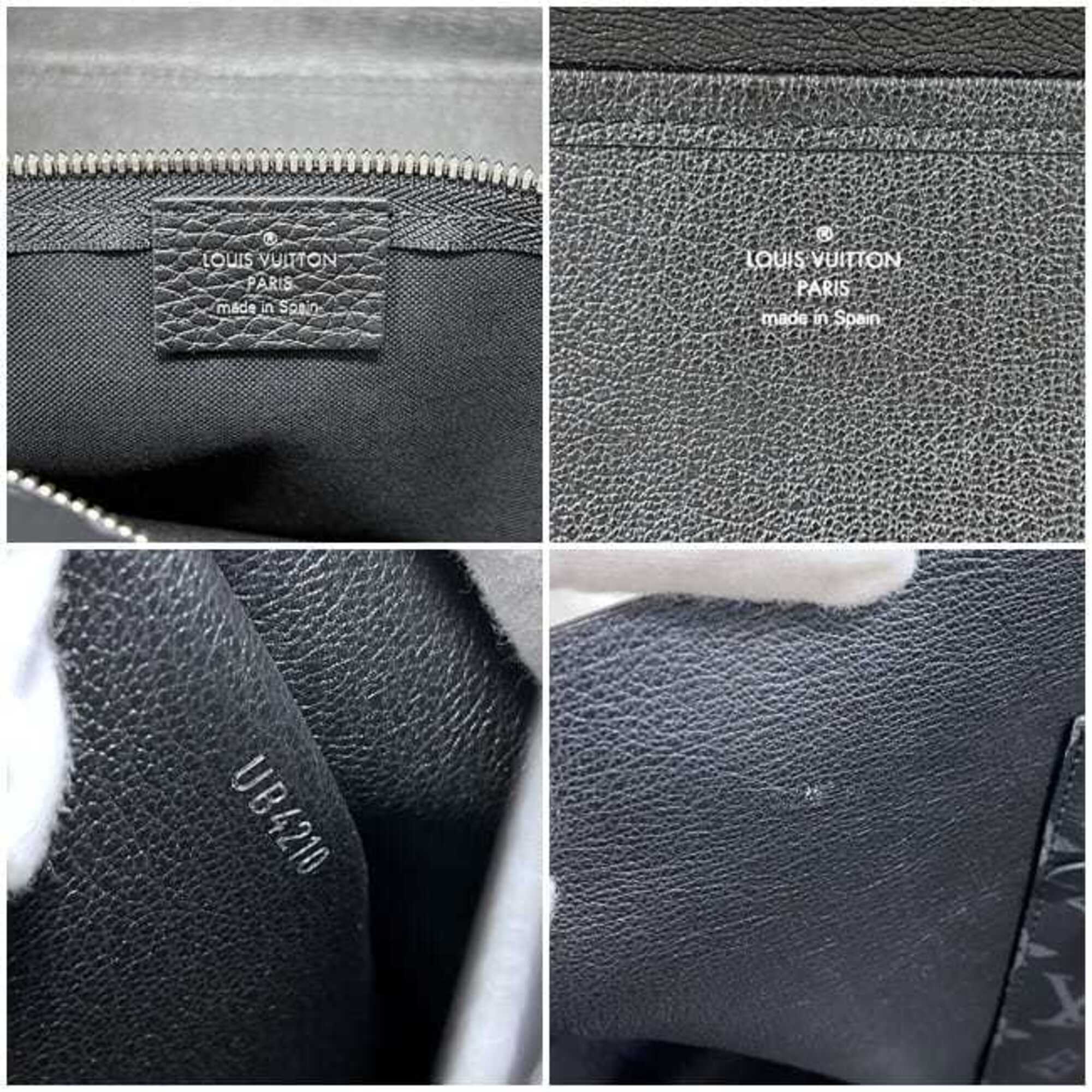 Louis Vuitton Black Noir Leather Tote Bag (Pre-Owned)