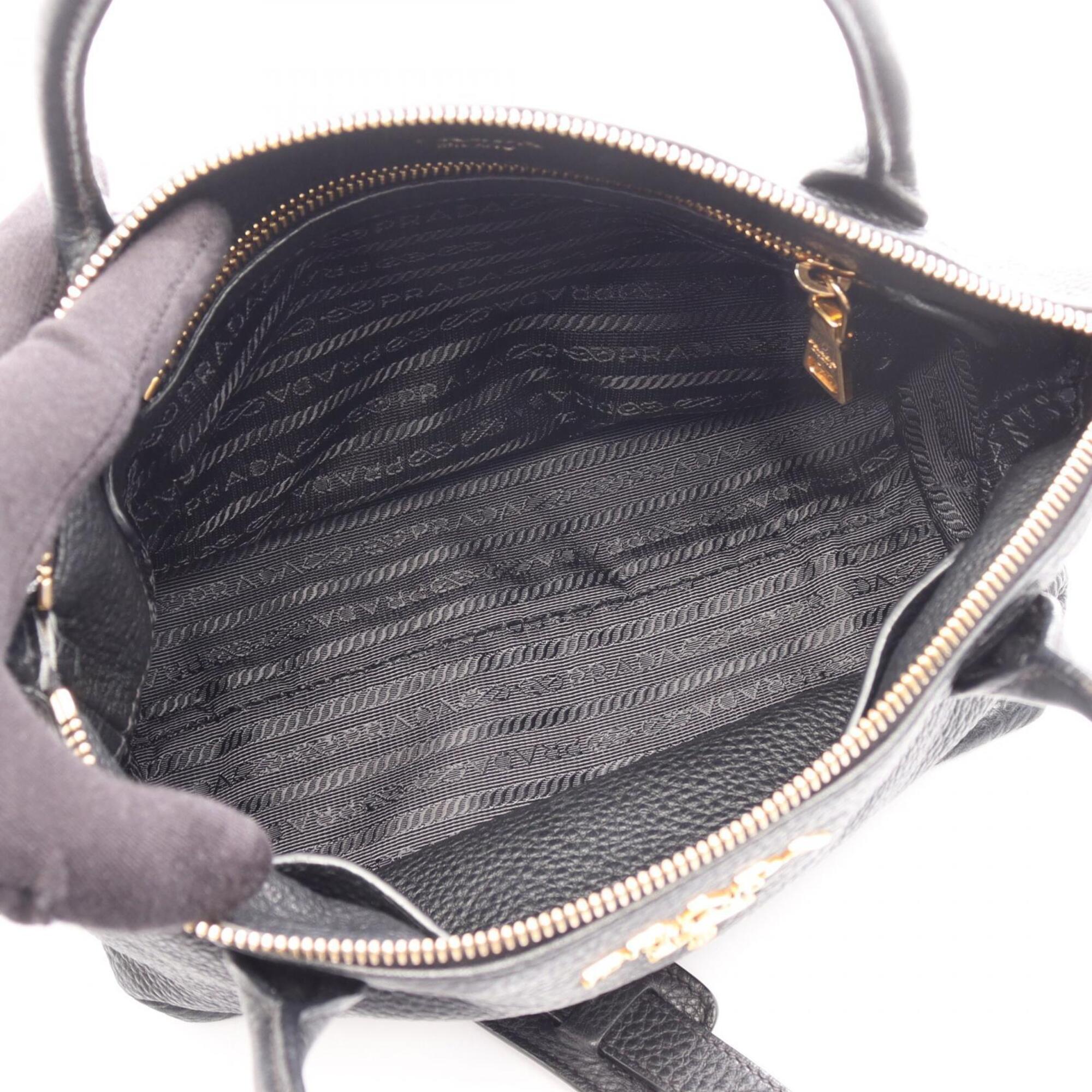 Prada Black Leather Handbag (Pre-Owned)