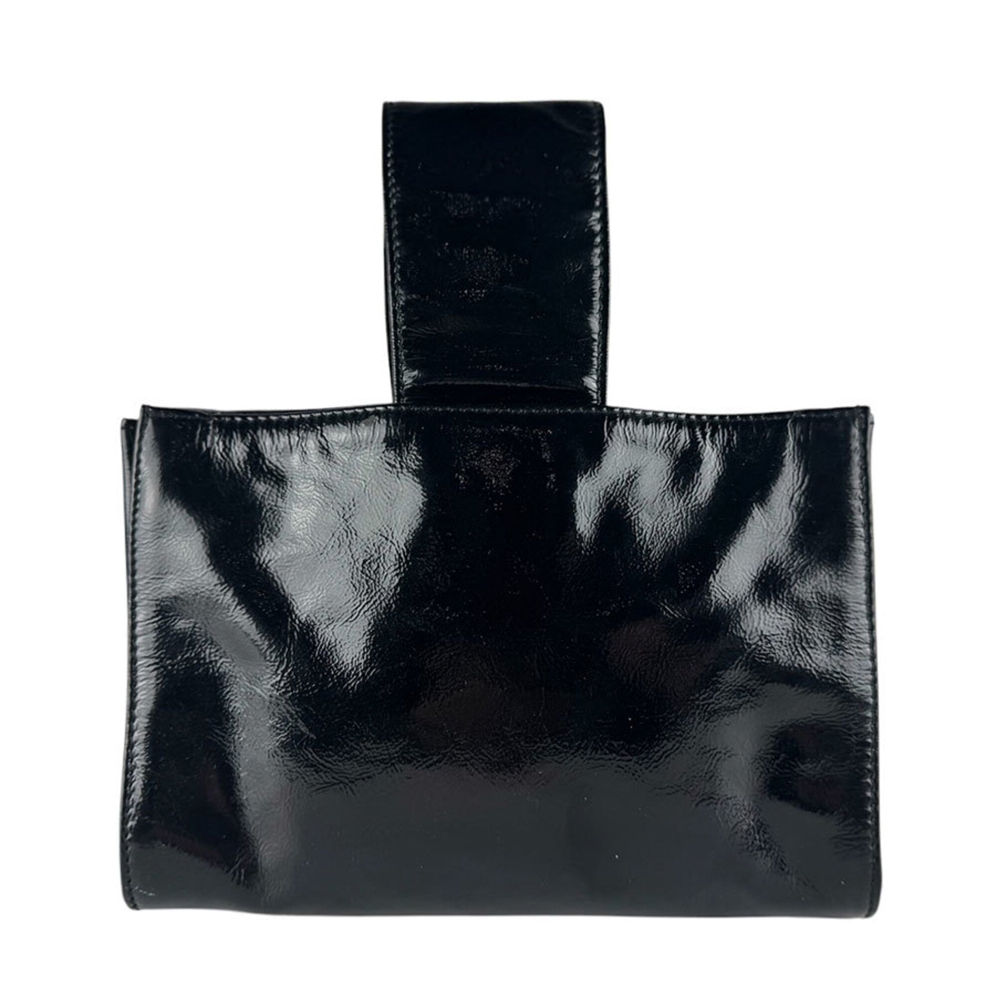 Chanel Black Patent Leather Handbag (Pre-Owned)