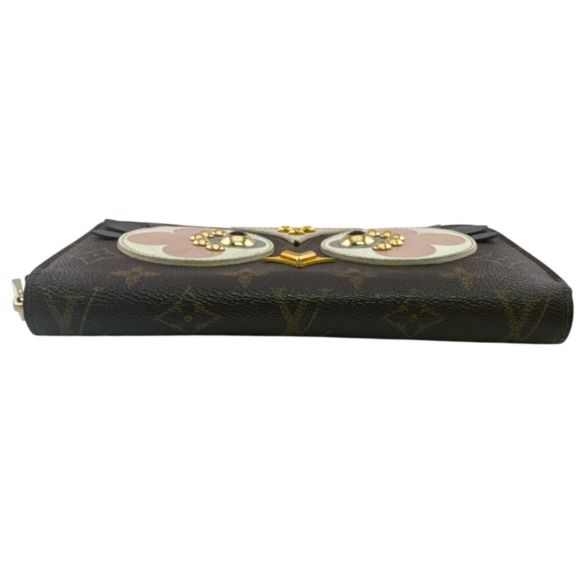 Louis Vuitton Brown Monogram Pink Monogram Long Wallet (Bi-Fold) (Pre-Owned)