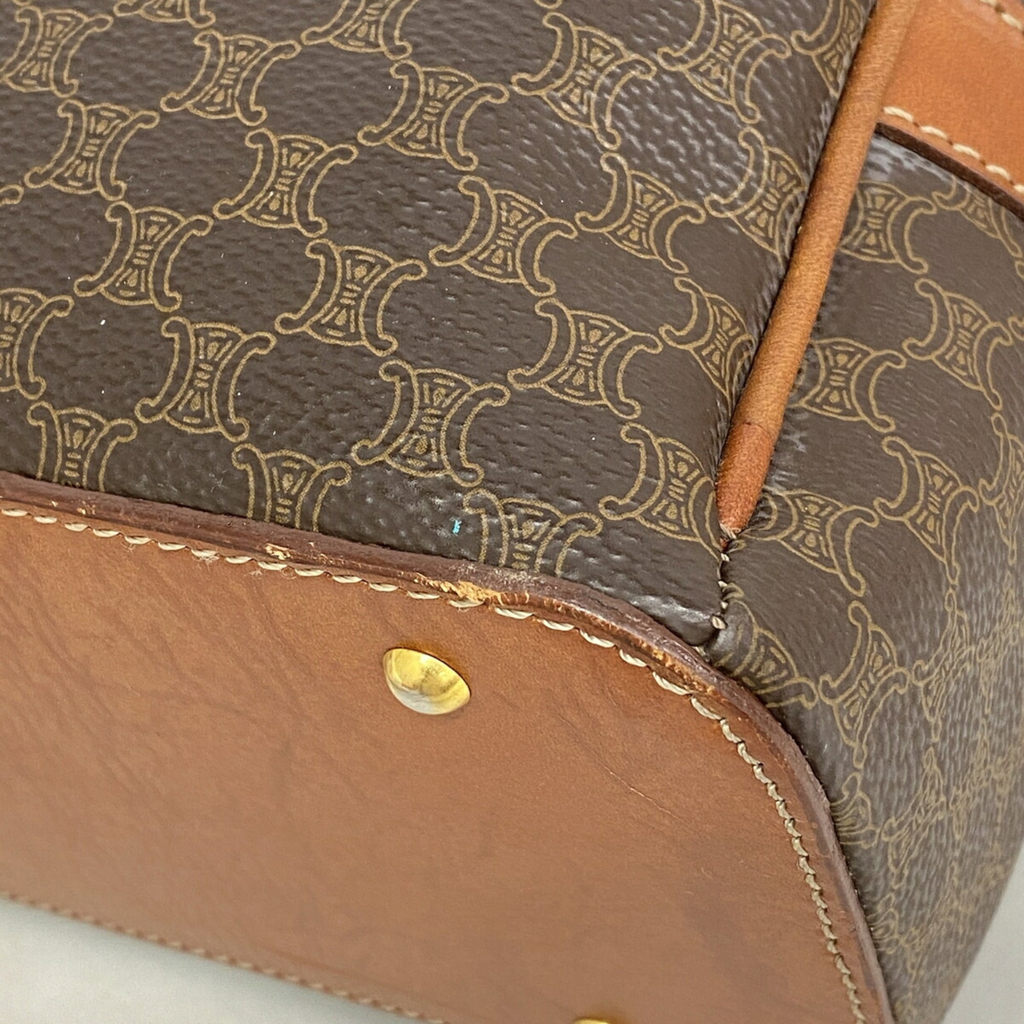 Celine Brown Pvc Handbag (Pre-Owned)