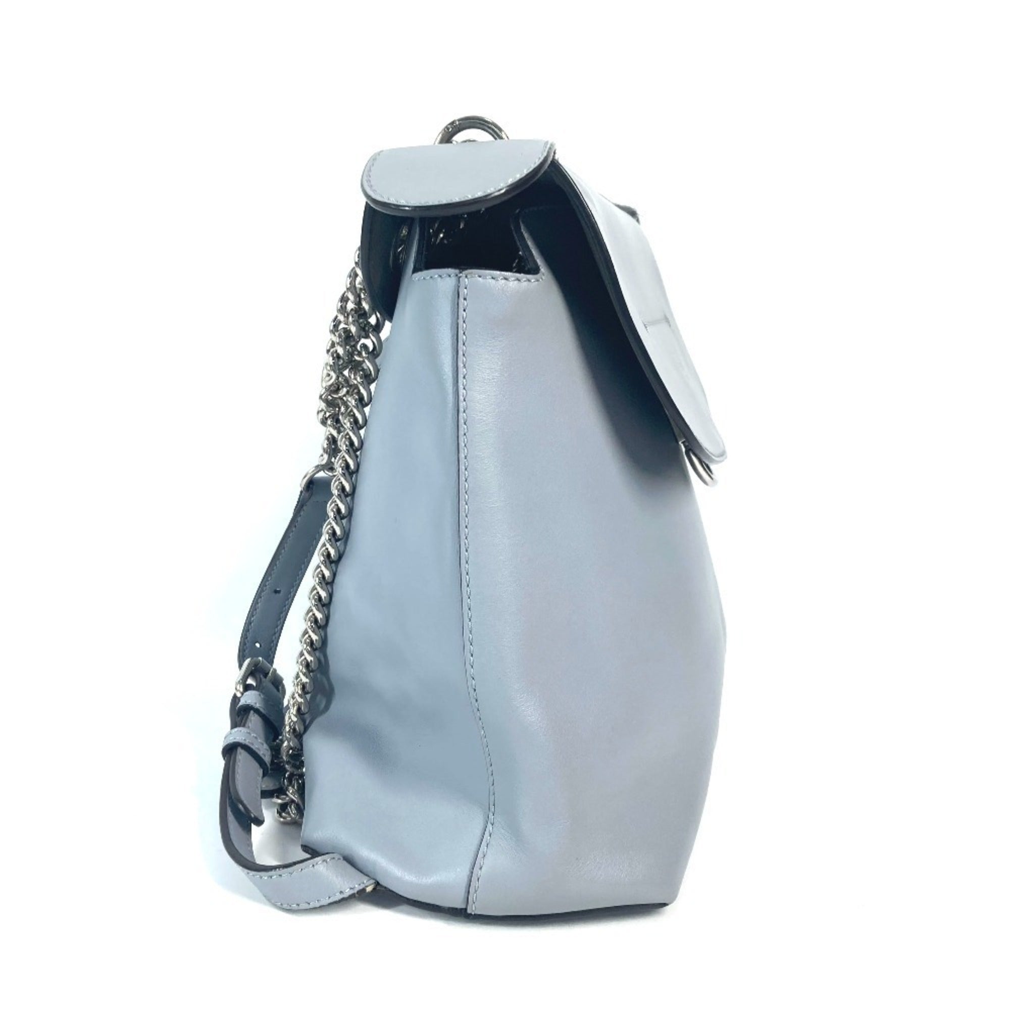 Fendi Blue Leather Backpack (Pre-Owned)