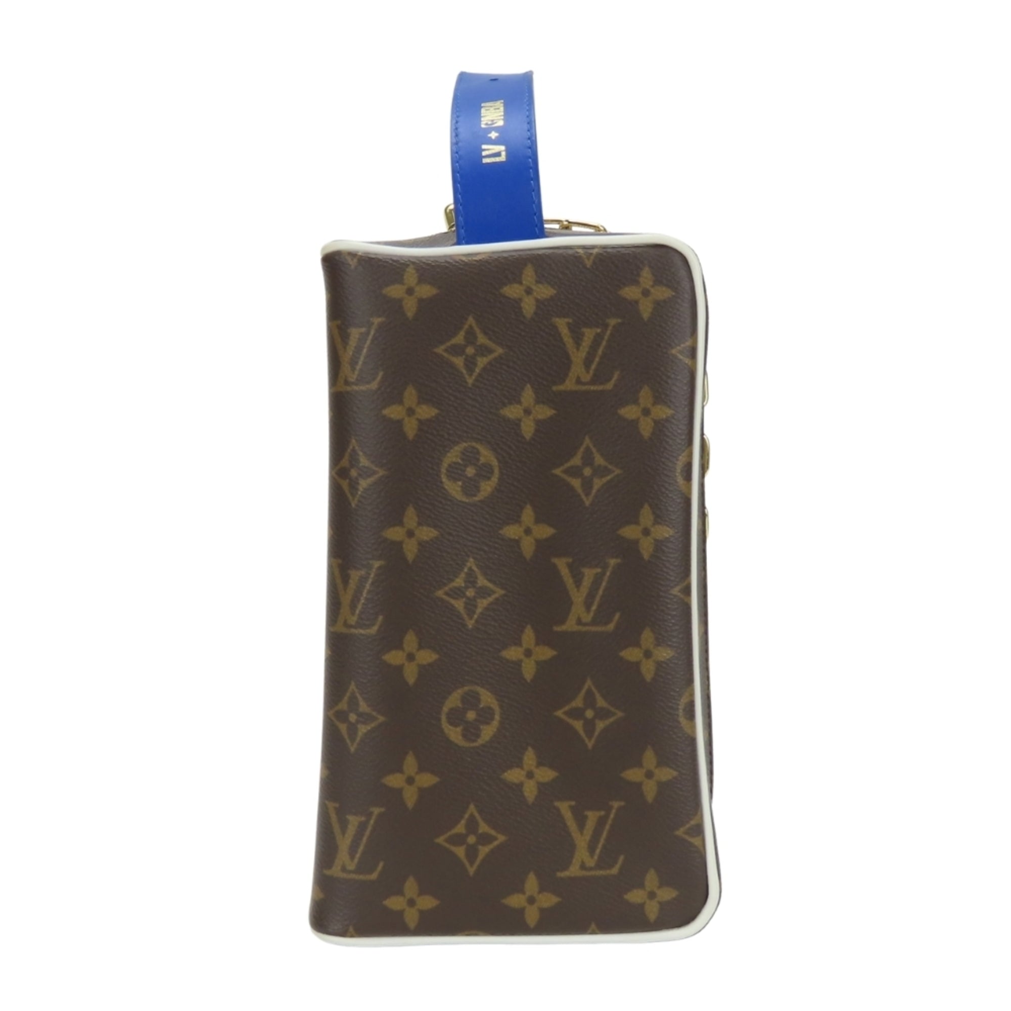 Louis Vuitton Monogram Blue Brown Monogram Handbag (Pre-Owned)