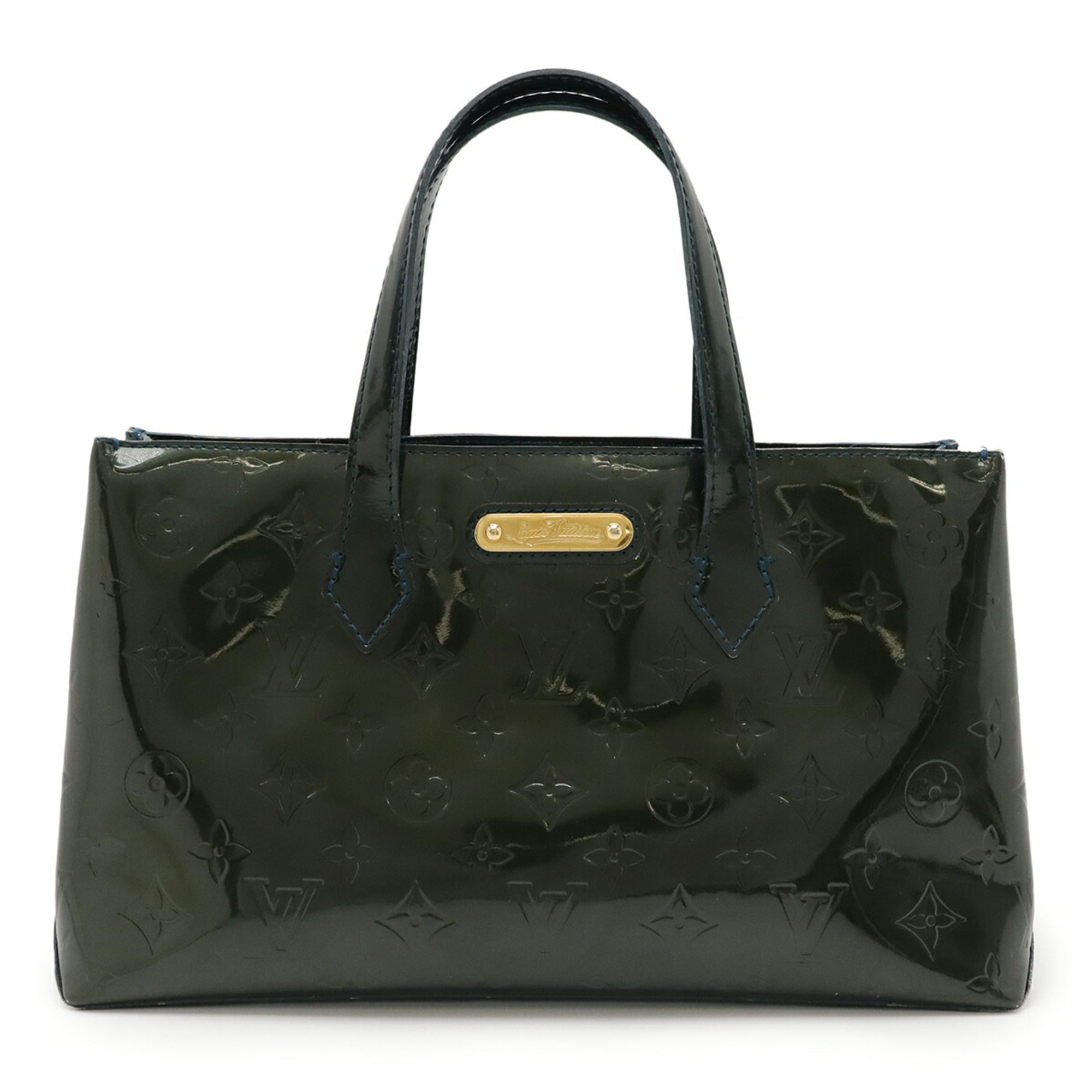 Louis Vuitton Blue Infini Monogram Vernis Handbag Tote Bag (Pre-Owned)