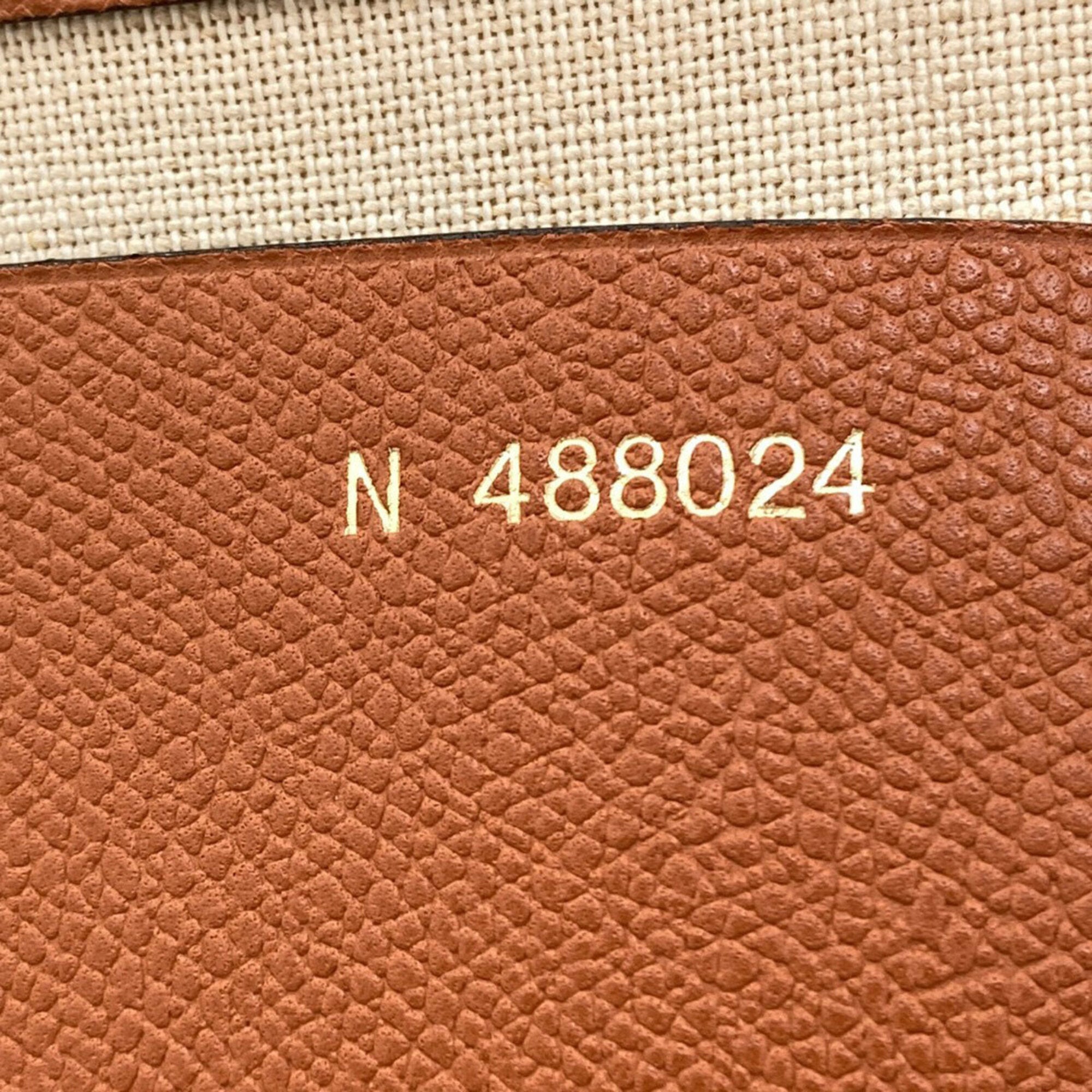 Valextra Brown Canvas Leather Shopping Bag Tote Bag (Pre-Owned)