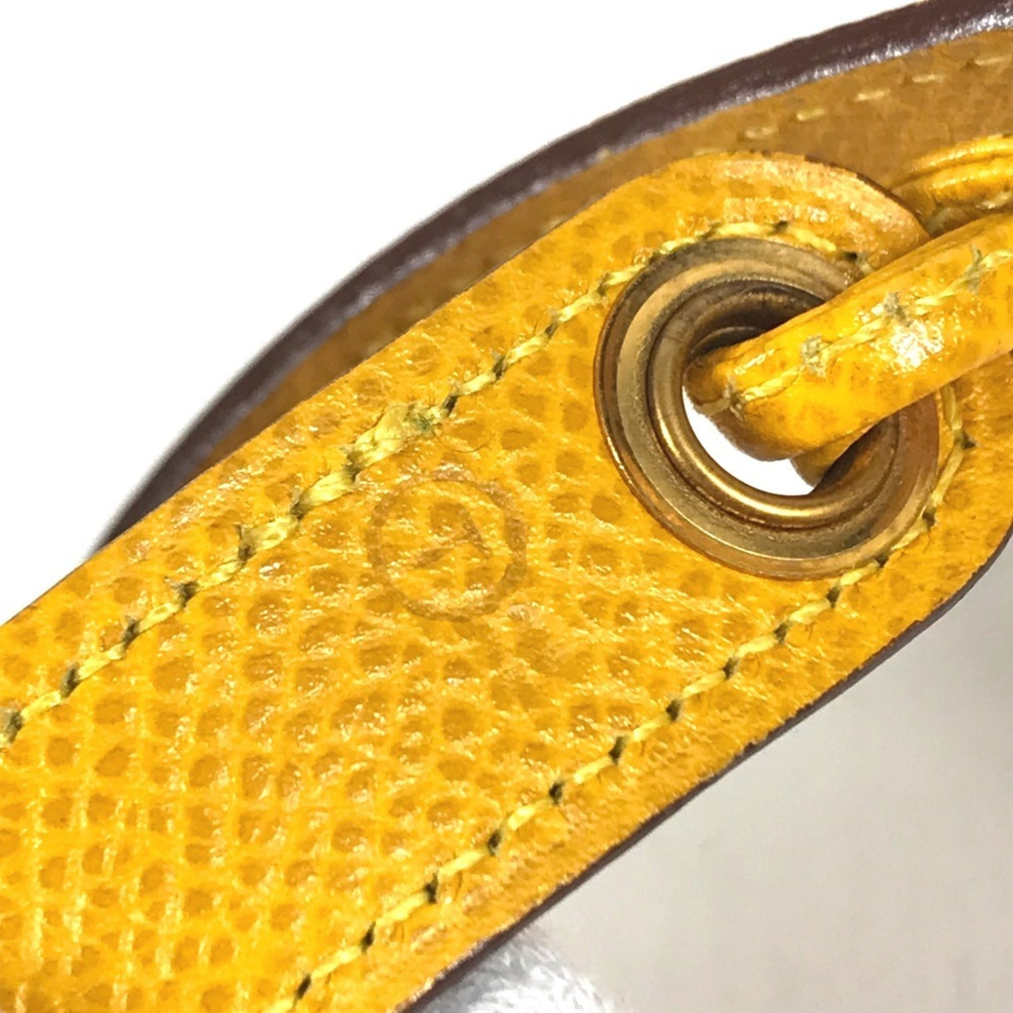 Hermes Yellow Courchevel Leather Fanny Pack Pochette Sling Bag (Pre-Owned)