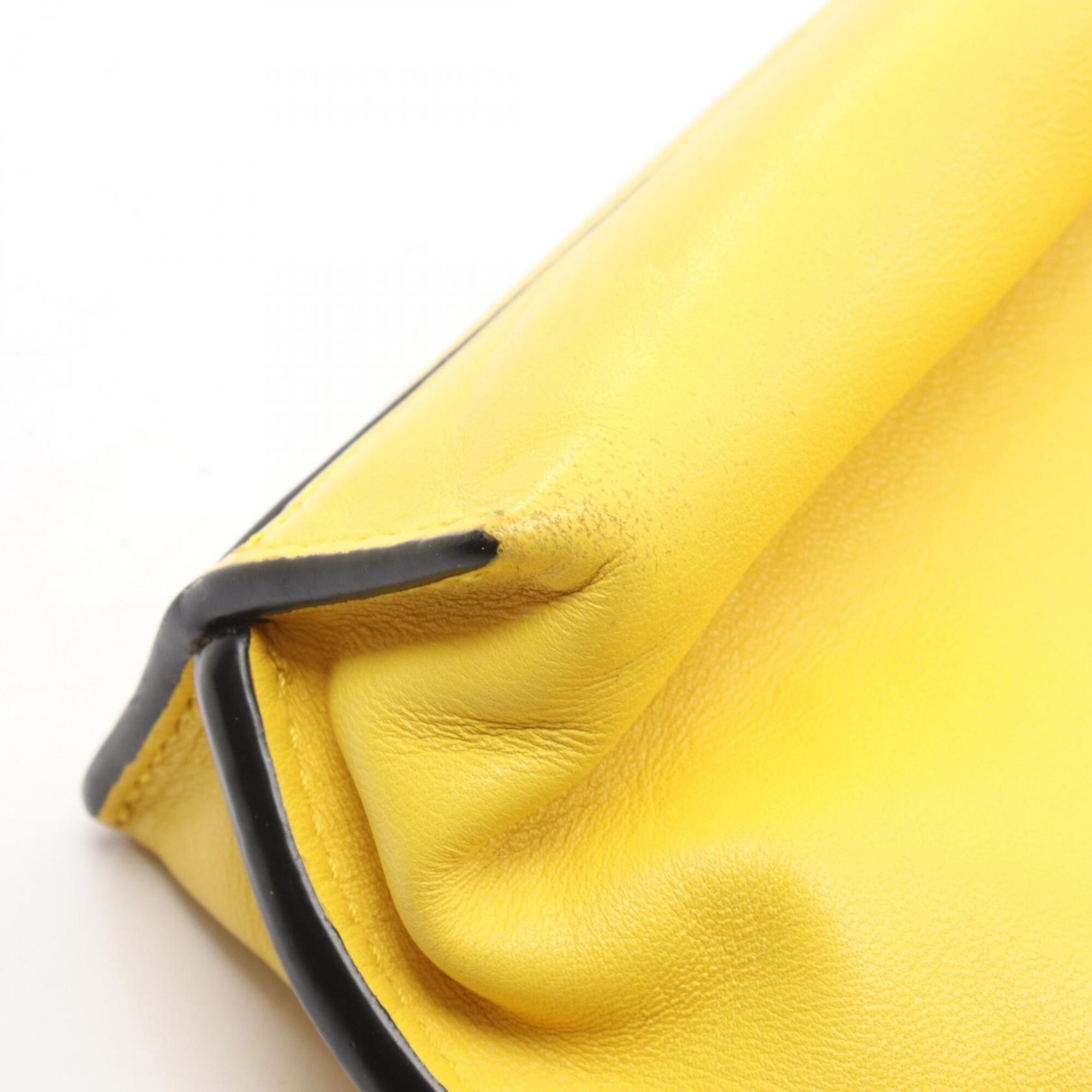 Loewe Yellow Leather Handbag Shoulder Bag (Pre-Owned)