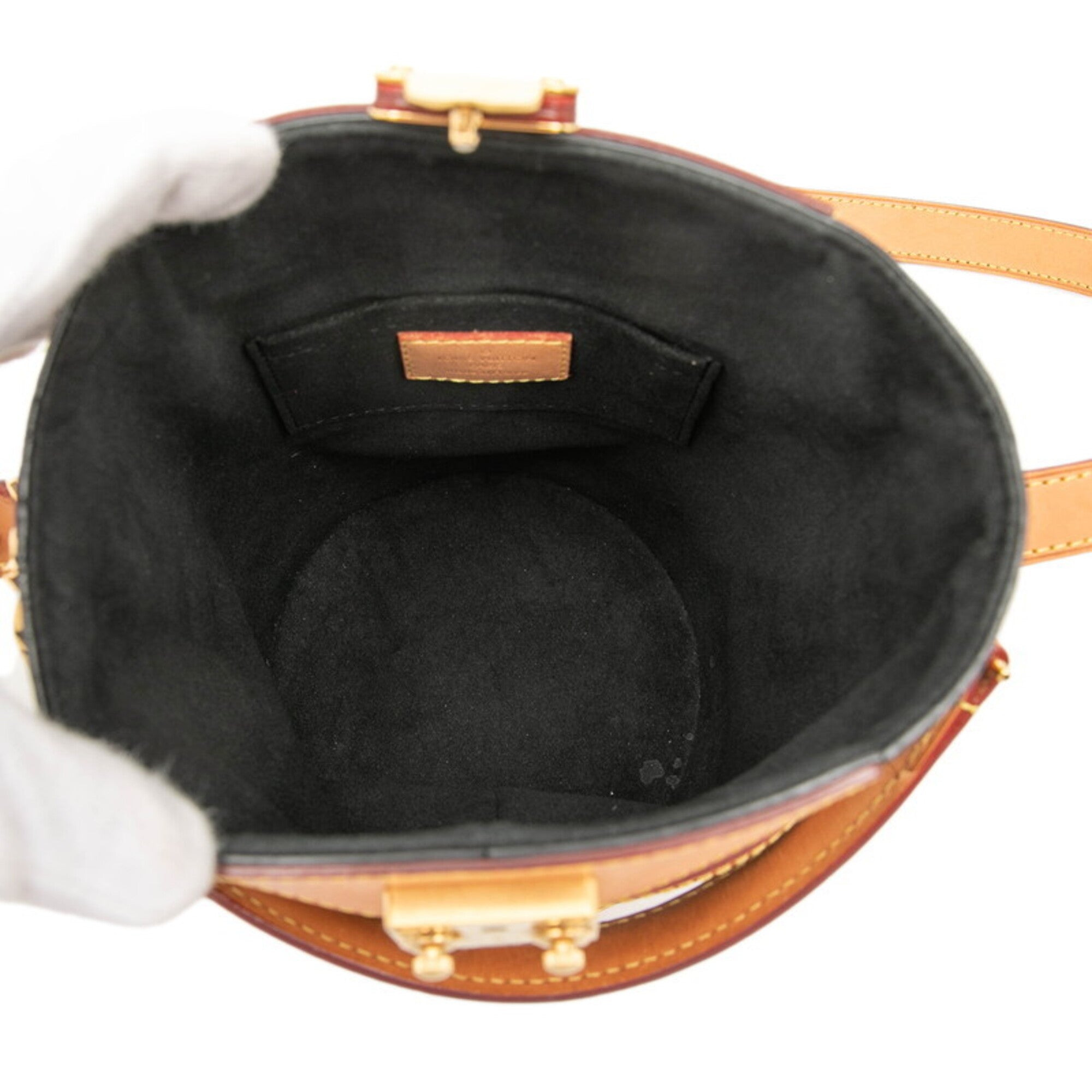 Louis Vuitton Brown Pvc Leather Handbag Shoulder Bag (Pre-Owned)