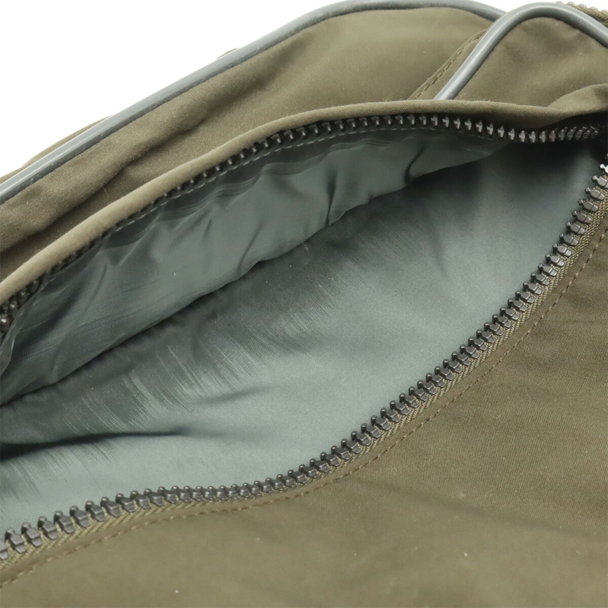 Prada Black Gray Nylon Shoulder Bag (Pre-Owned)