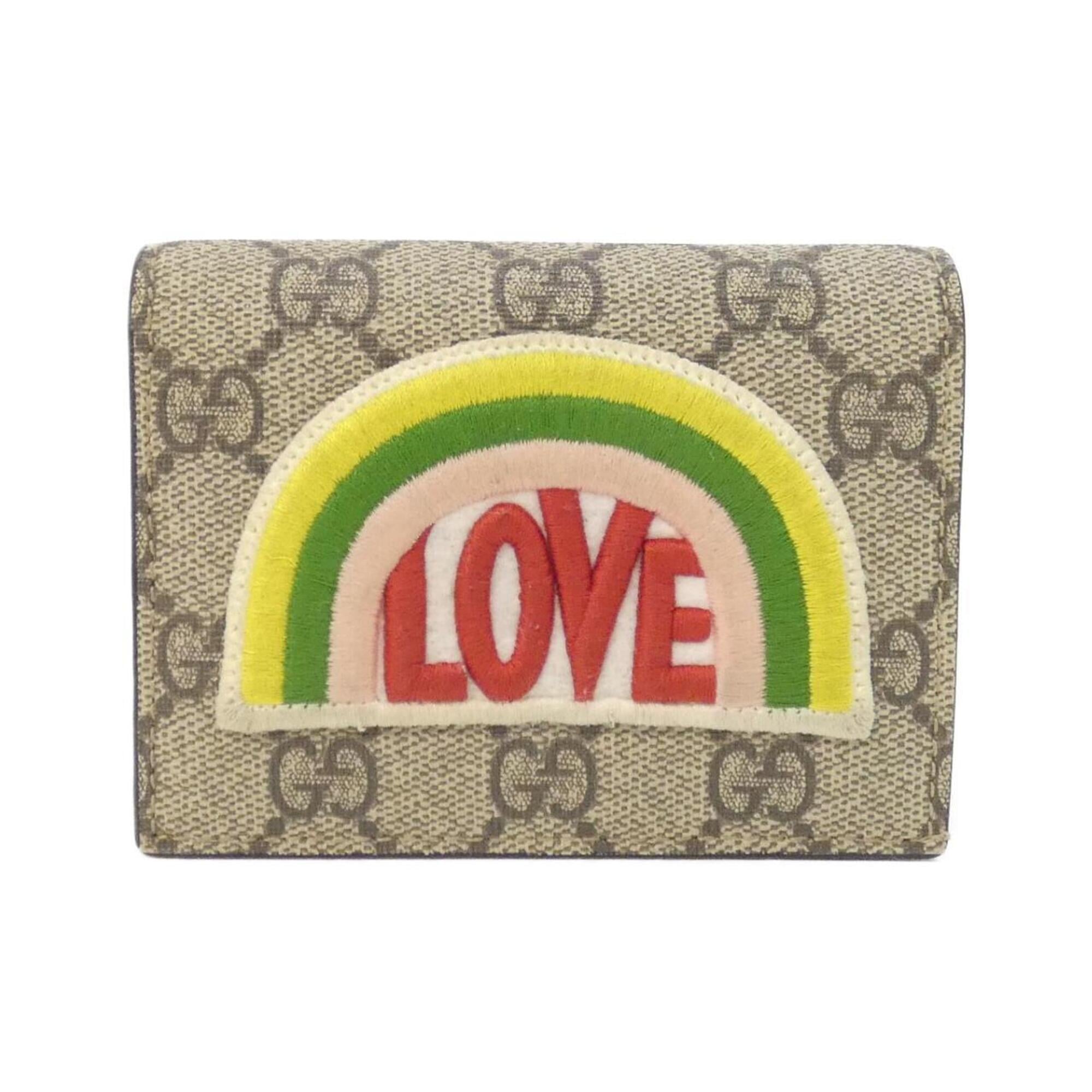 Gucci Beige Gg Supreme Canvas Wallet (Bi-Fold) (Pre-Owned)