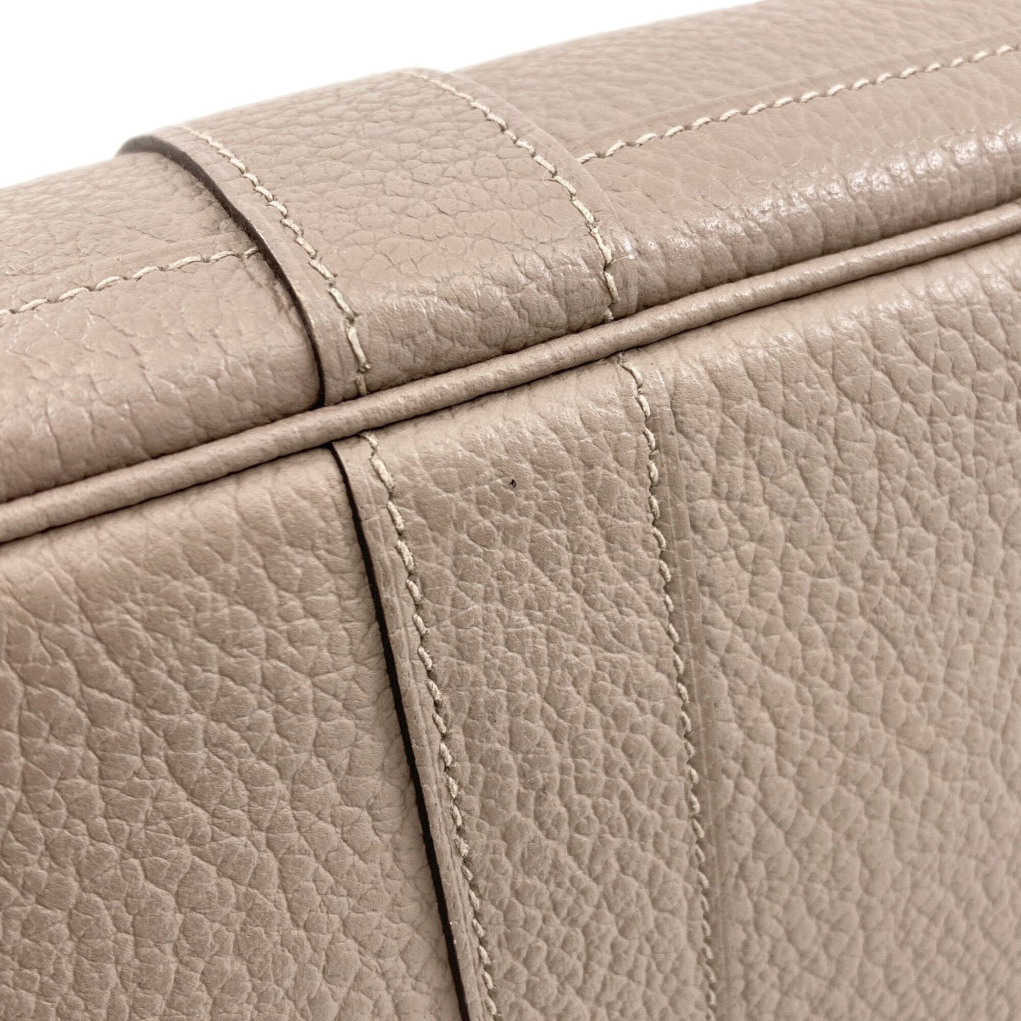 Hermes Gray Vache Leather Handbag (Pre-Owned)
