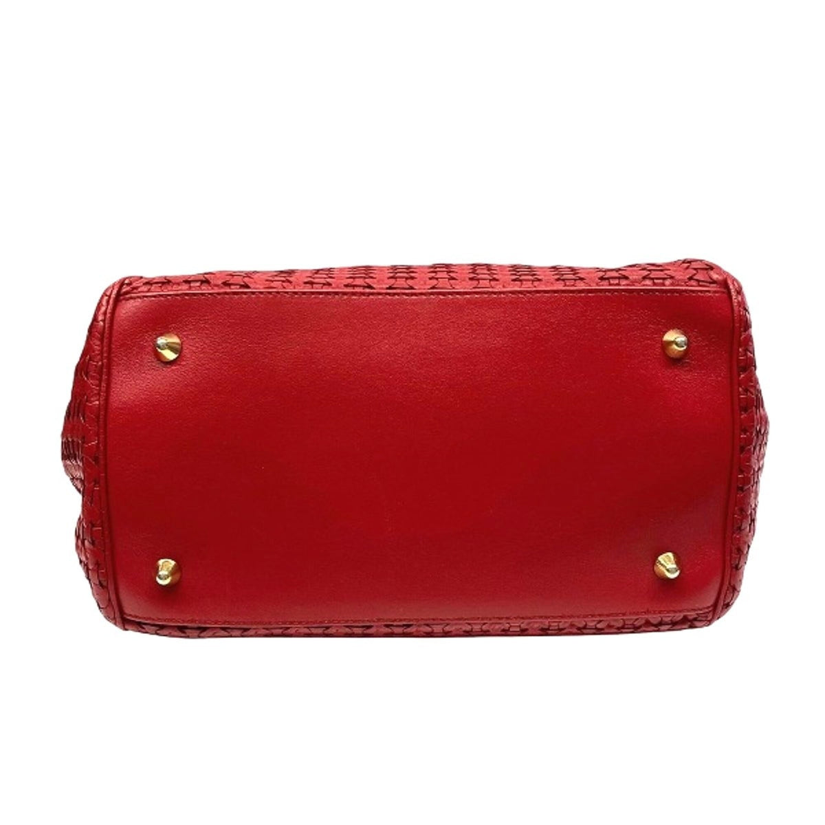 Christian Dior Red Color Leather Handbag (Pre-Owned)