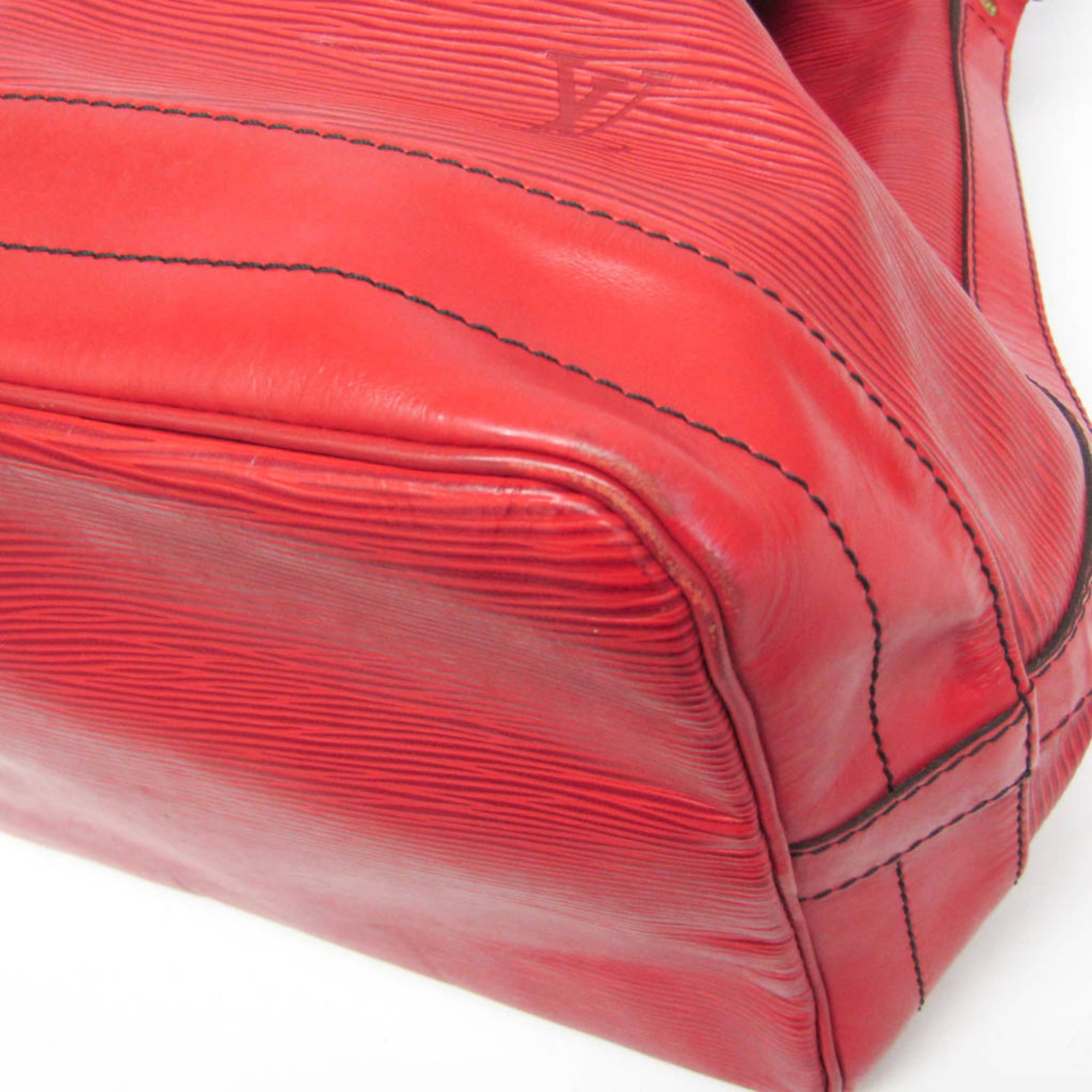 Louis Vuitton Noe Handbag Epi Leather Red Leather Shoulder Bag Bag (Pre-Owned)