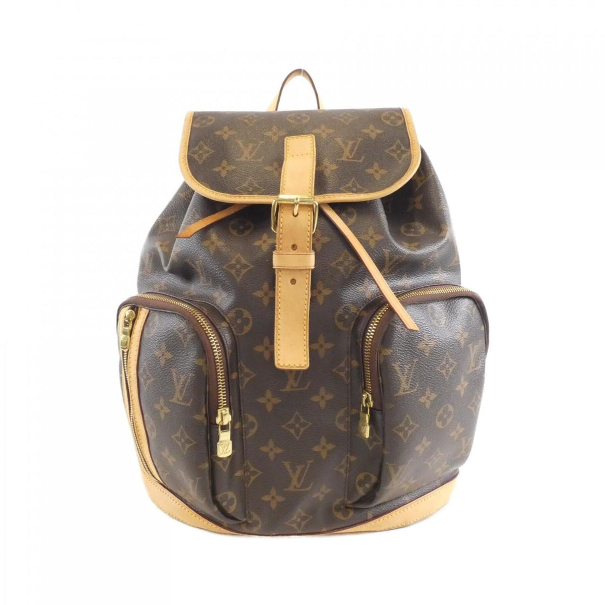 Louis Vuitton Monogram Marron Coated Canvas Backpack (Pre-Owned)