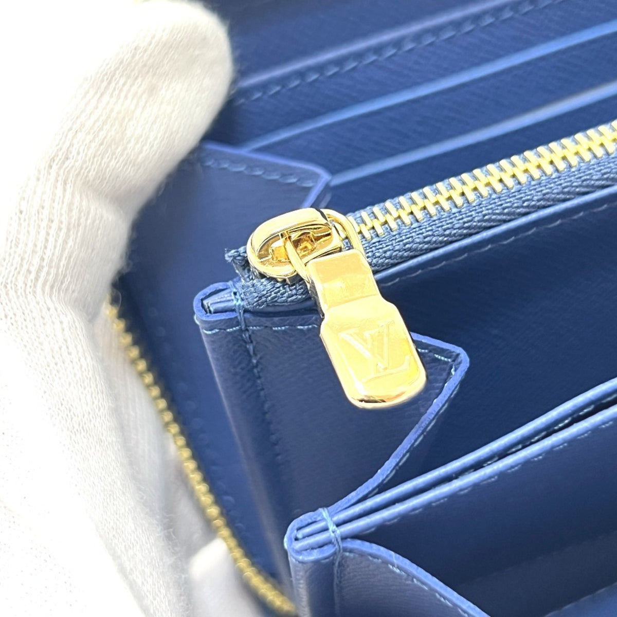 Louis Vuitton Monogram Denim Blue Monogram Denim Long Wallet (Bi-Fold) (Pre-Owned)