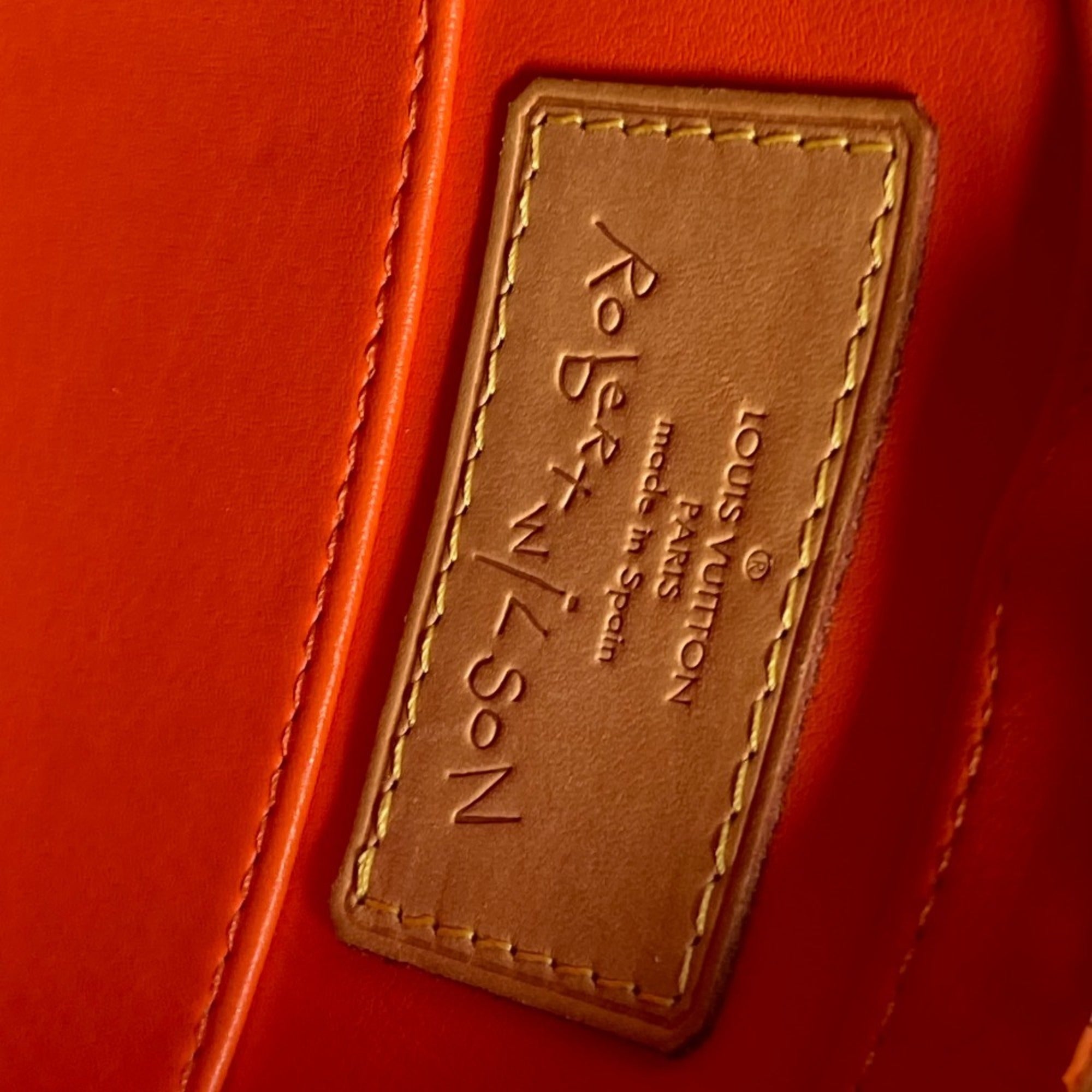 Louis Vuitton Monogram Vernis Orange Pink Monogram Vernis Shoulder Bag Tote Bag (Pre-Owned)