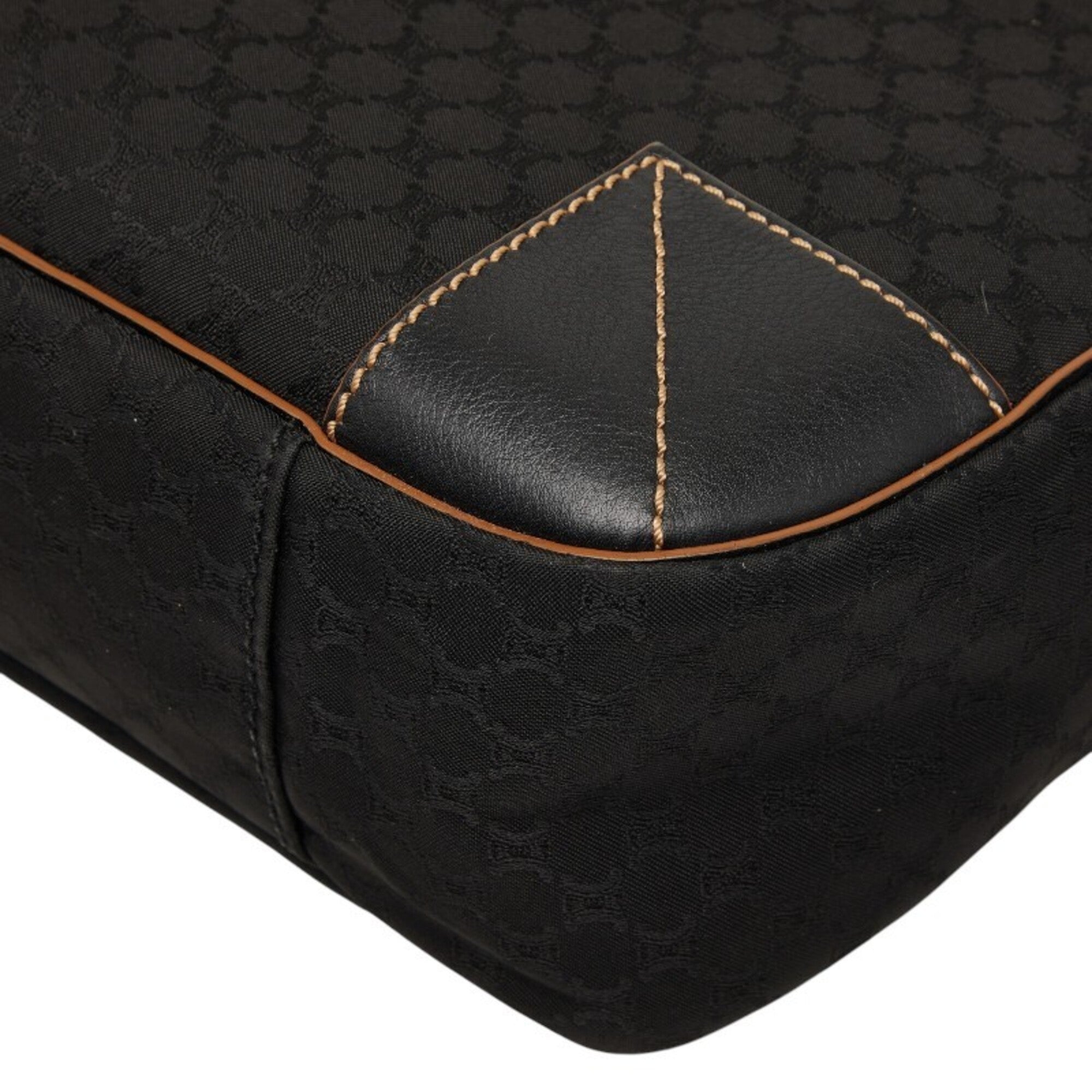 Celine Black Canvas Leather Handbag (Pre-Owned)