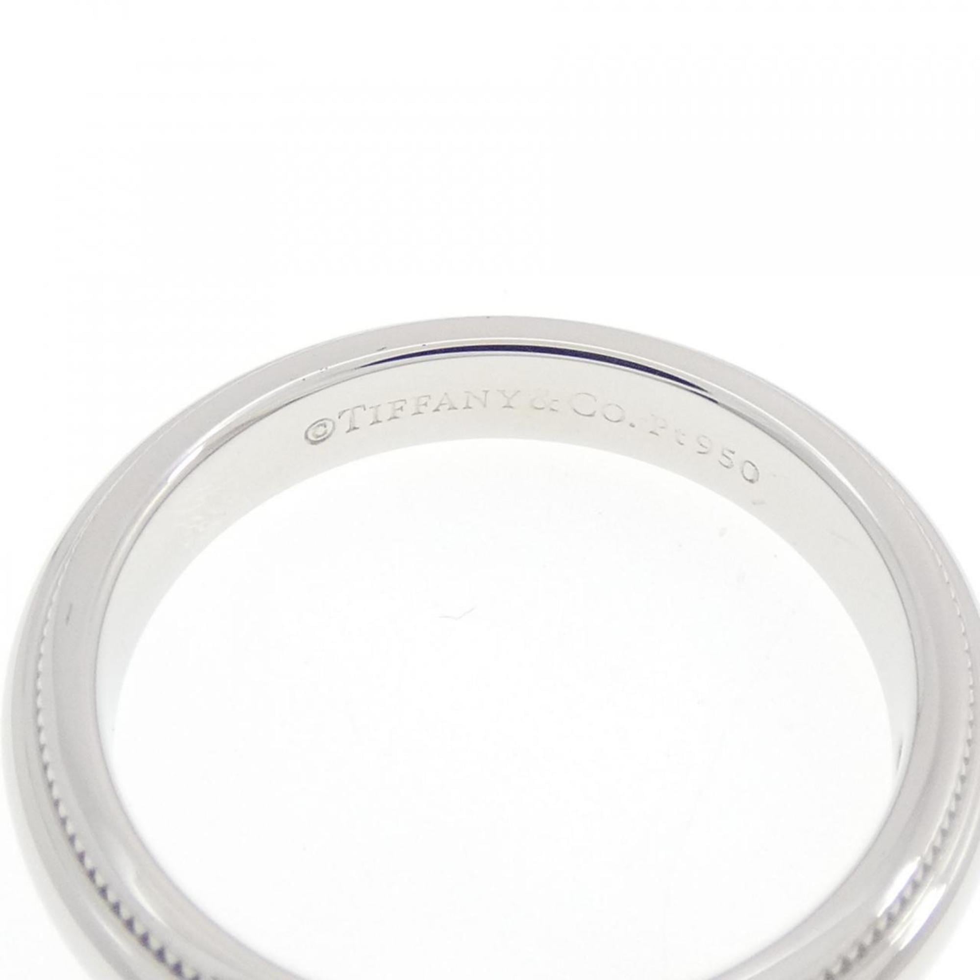 Tiffany Platinum Platinum 950 Band Ring (Pre-Owned)