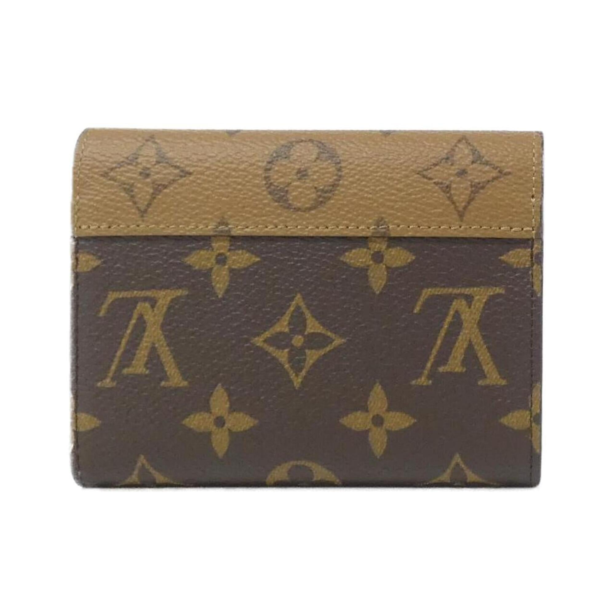 Louis Vuitton Monogram Reverse Marron Coated Canvas Wallet (Bi-Fold) (Pre-Owned)