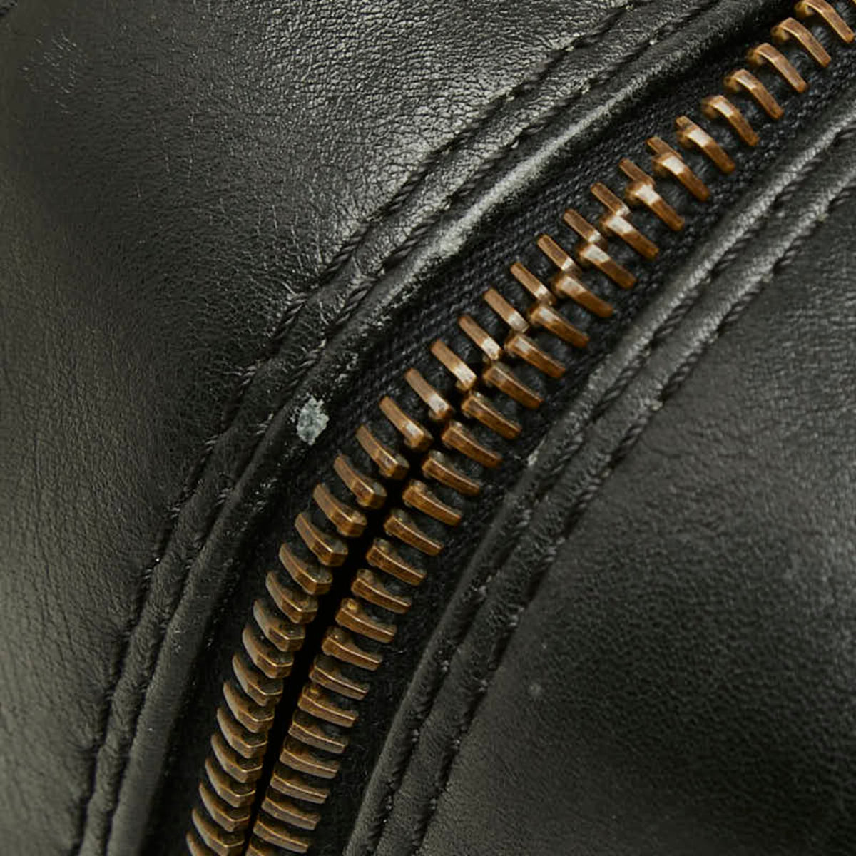 Chanel Black Leather Boston Bag Handbag (Pre-Owned)