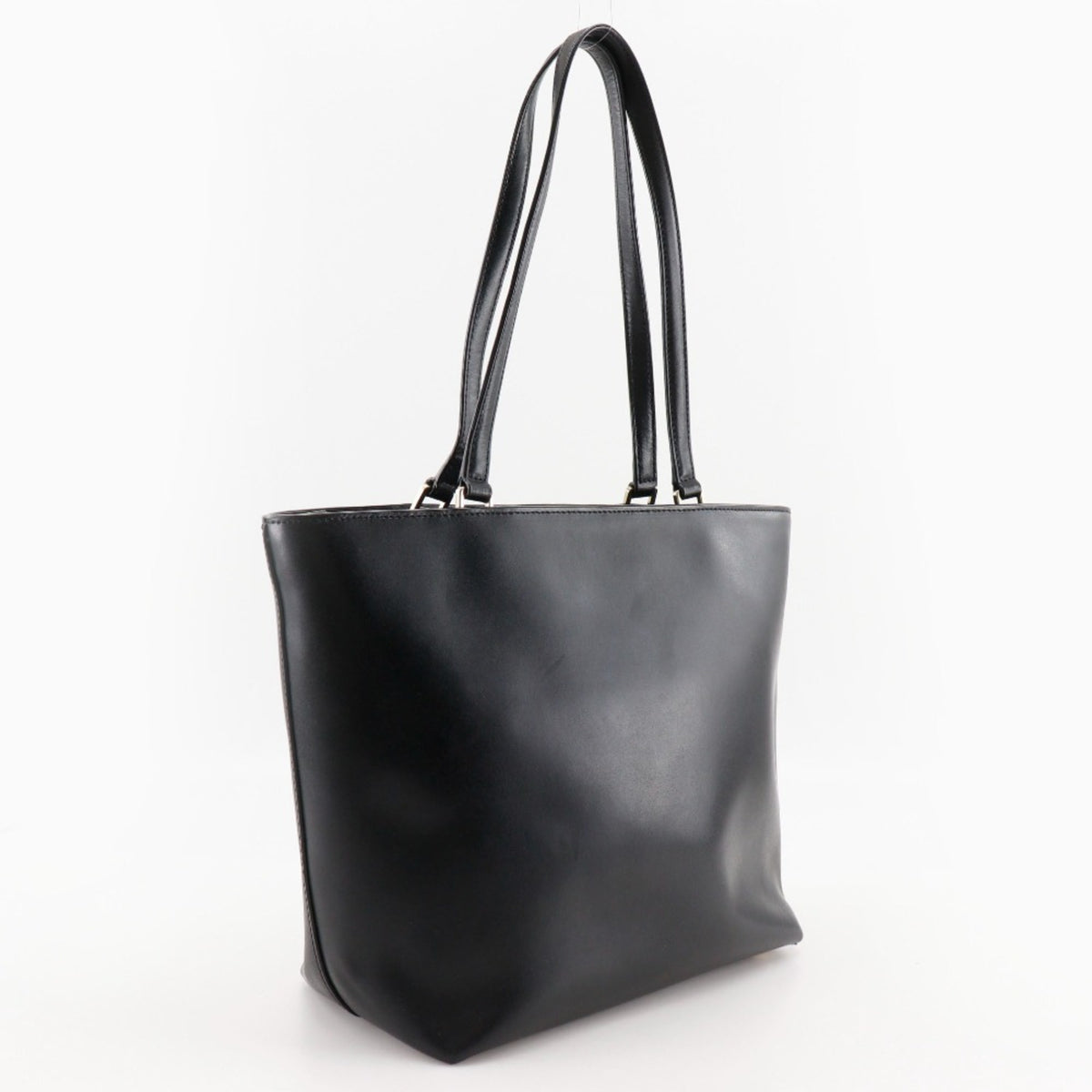 Michael Kors Black Leather Tote Bag (Pre-Owned)