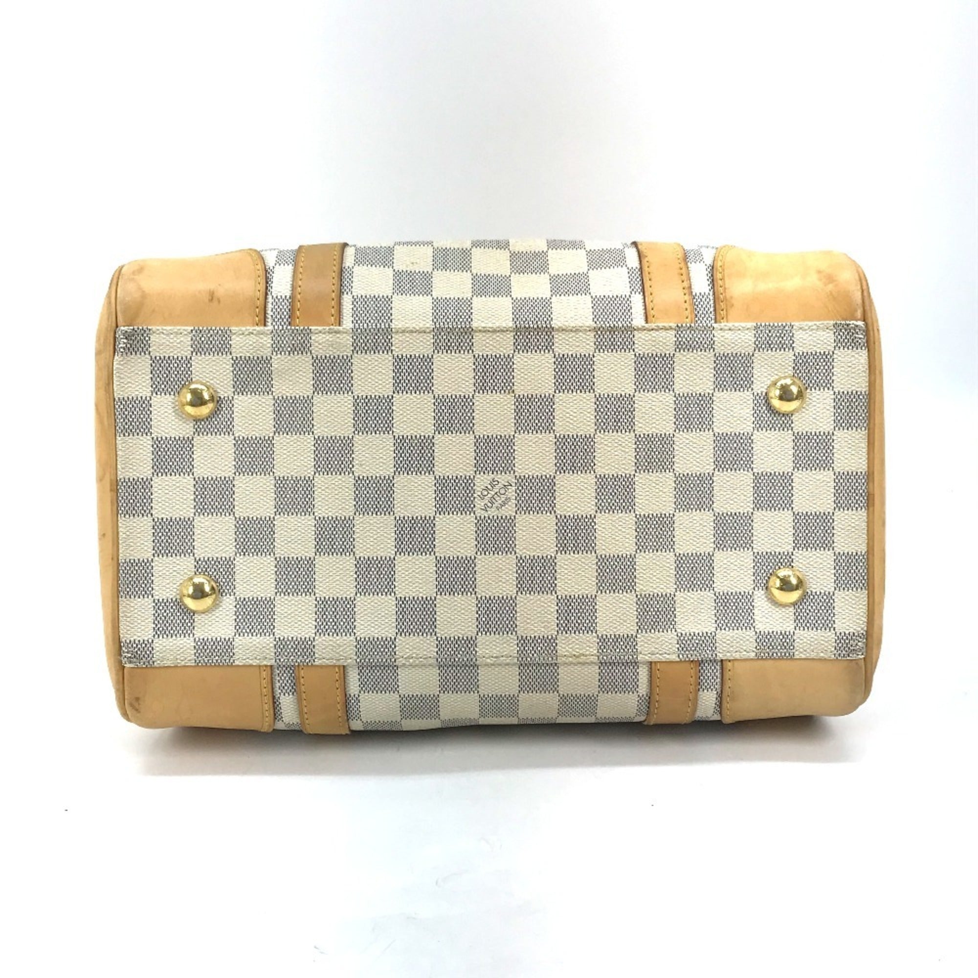Louis Vuitton Damier Azur White Damier Azur Boston Bag Handbag (Pre-Owned)