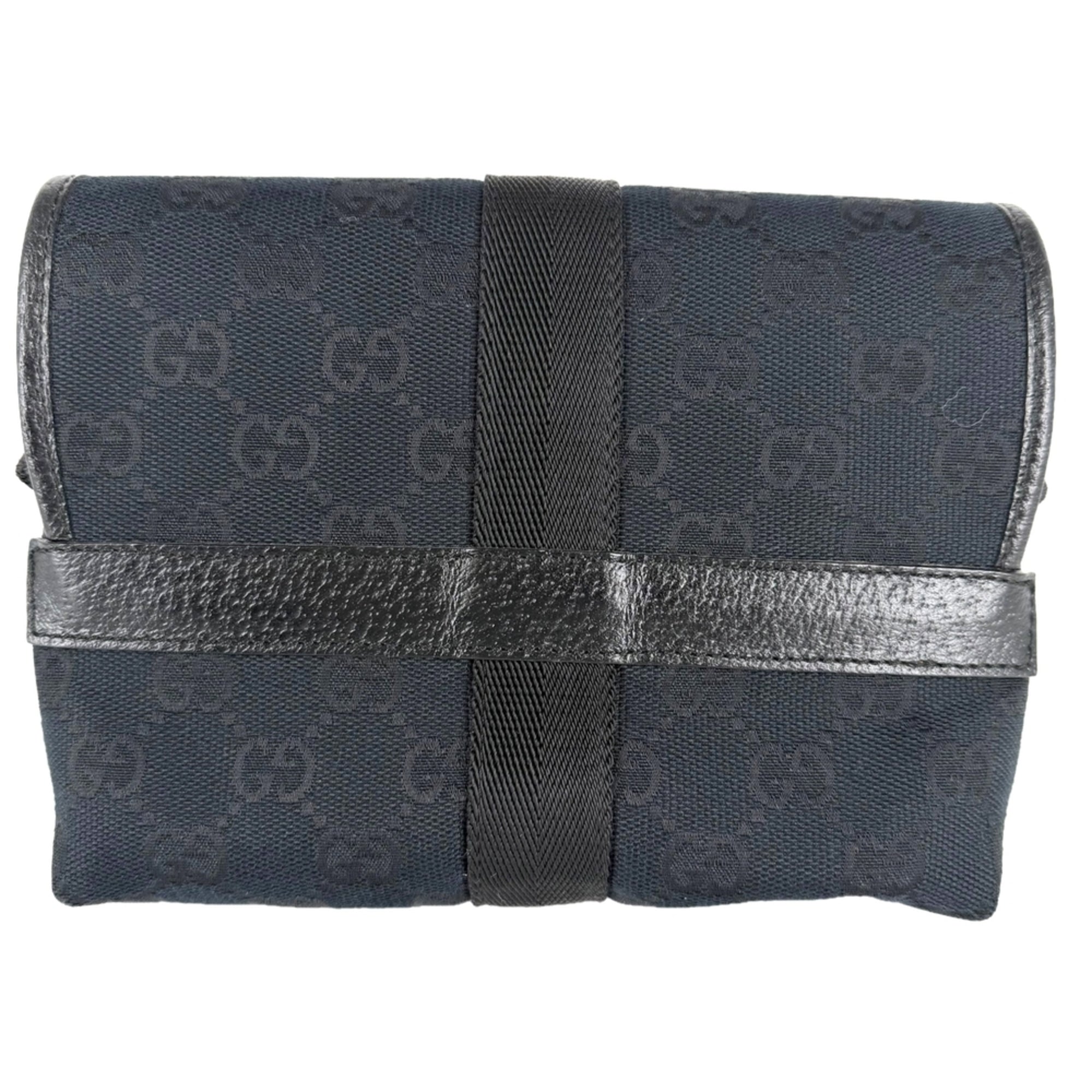 Gucci Gg Canvas Black Gg Canvas Fanny Pack (Pre-Owned)