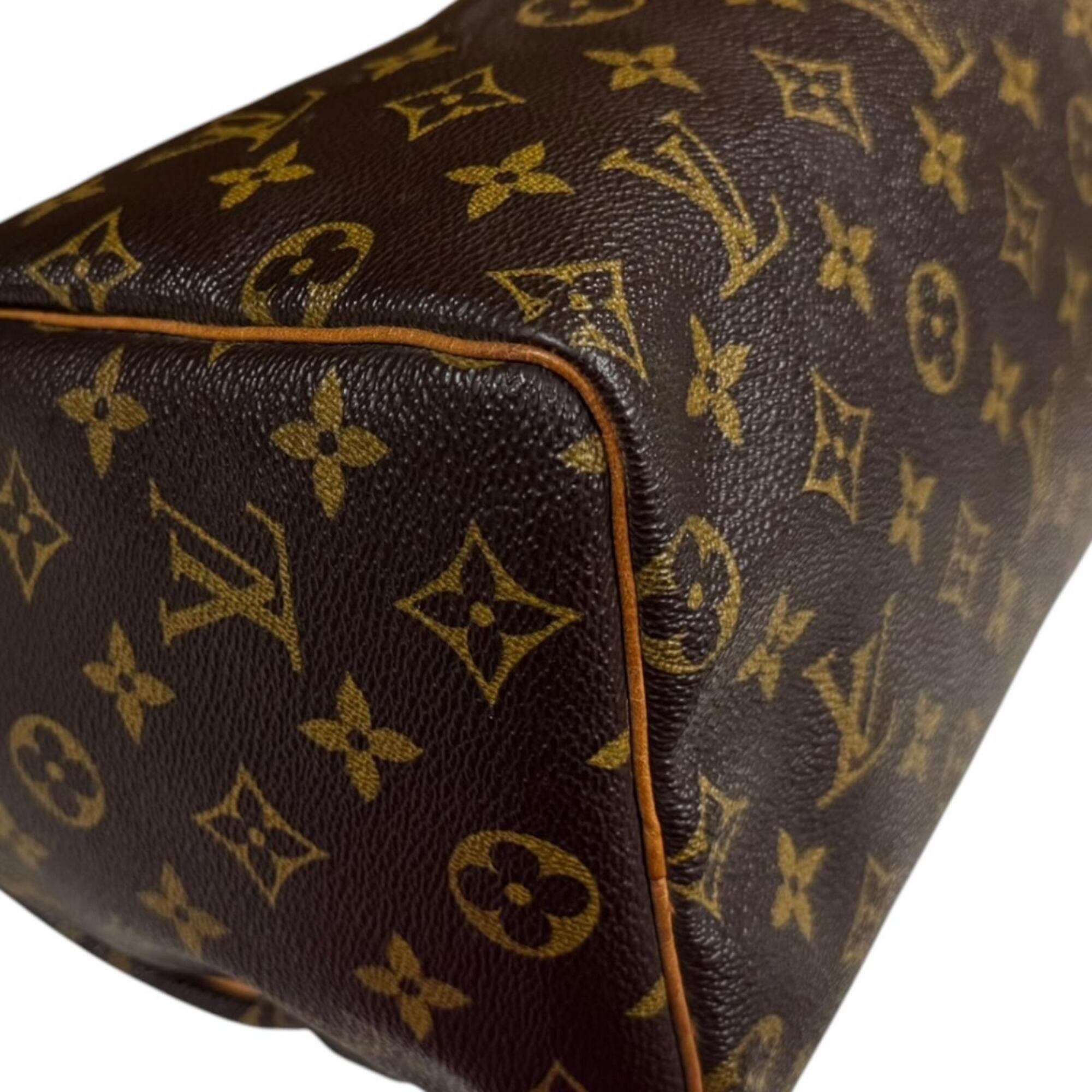 Louis Vuitton Brown Monogram Canvas Handbag (Pre-Owned)