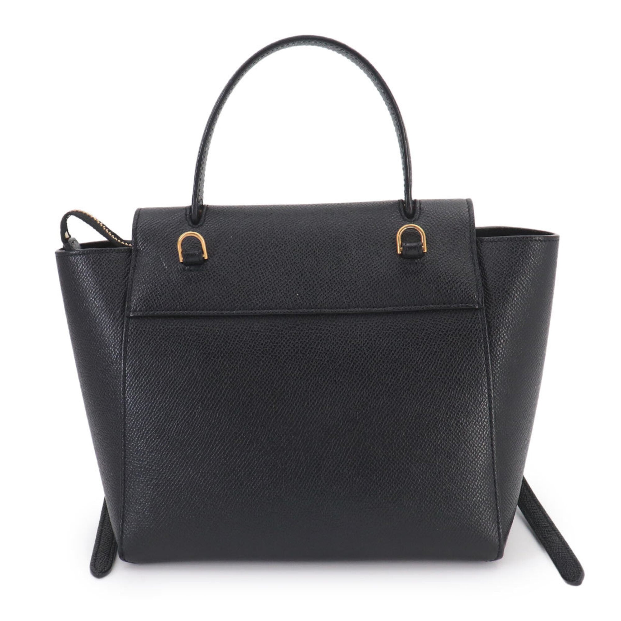 Celine Black Leather Fanny Pack Handbag (Pre-Owned)