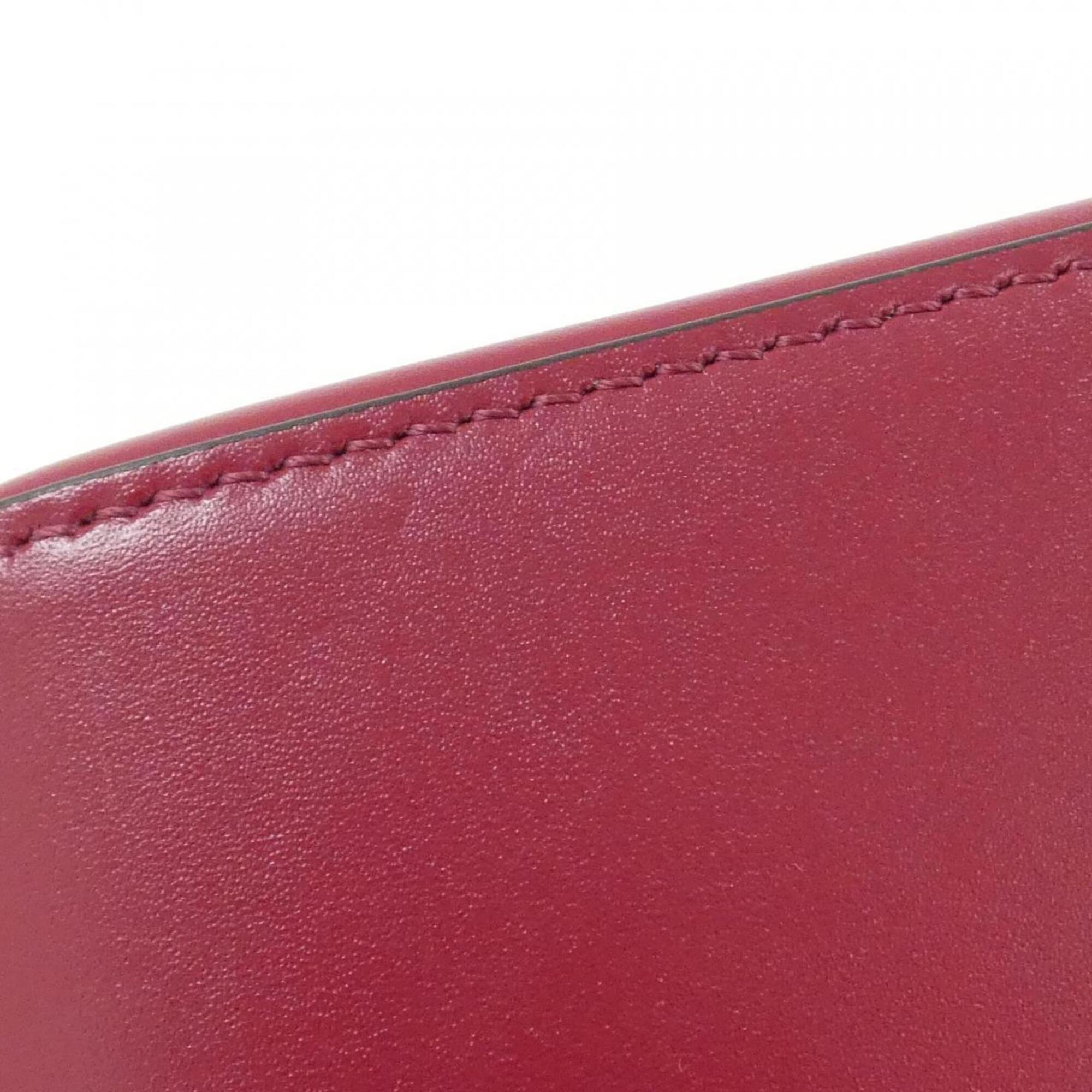 Cartier Bordeaux Leather Shoulder Bag (Pre-Owned)