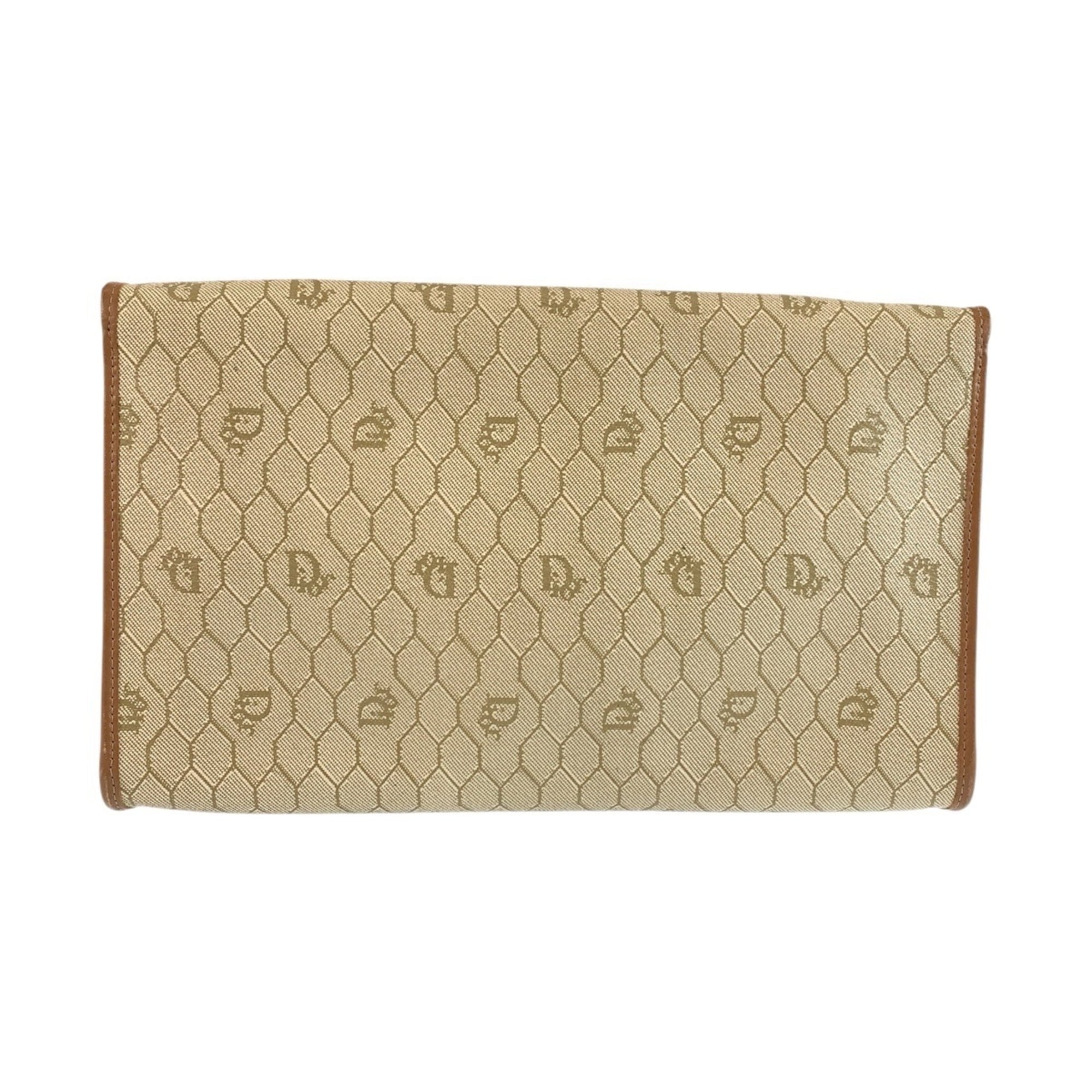 Christian Dior Beige Pvc Handbag Shoulder Bag (Pre-Owned)