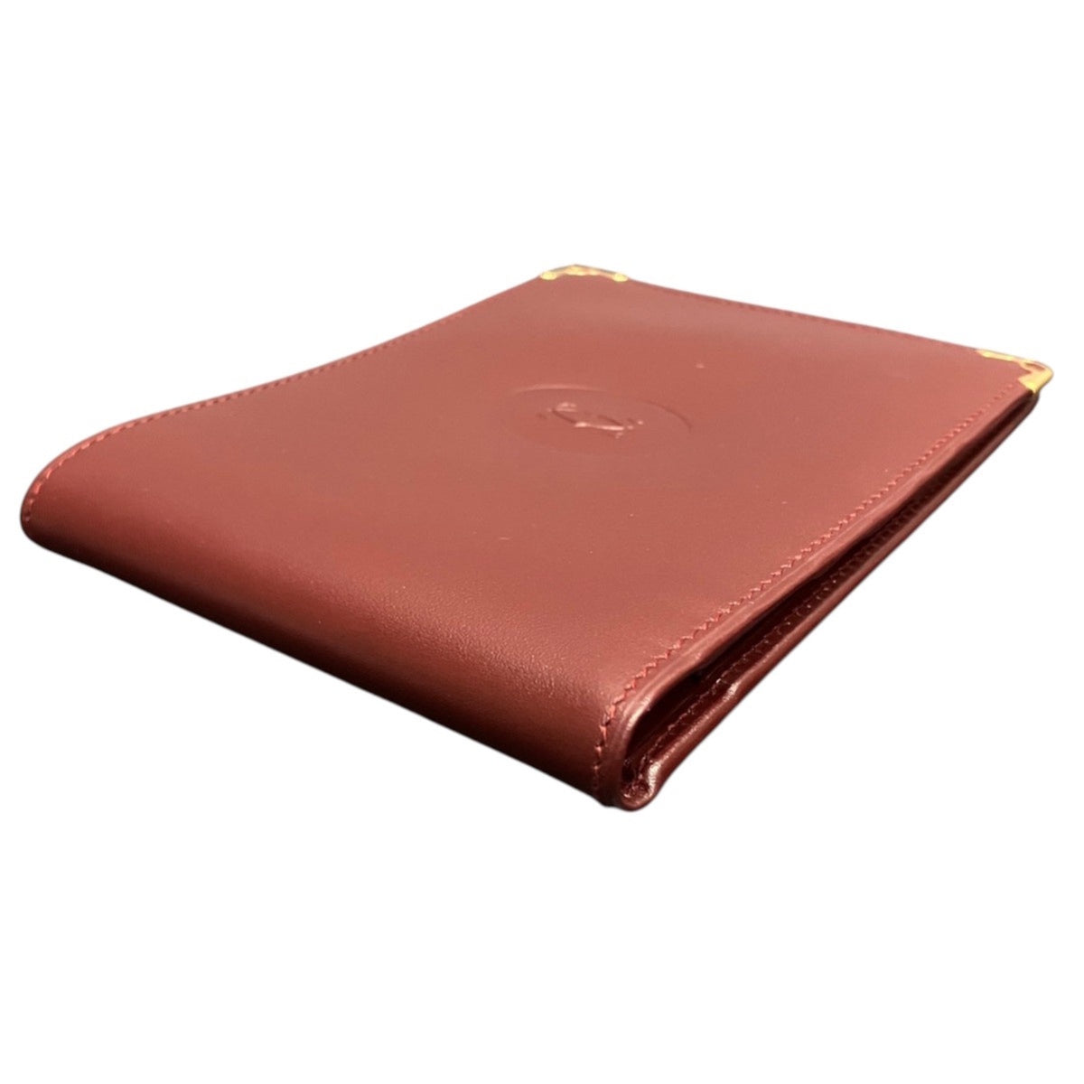 Cartier Bordeaux Leather Bill Wallet (Bi-Fold) (Pre-Owned)