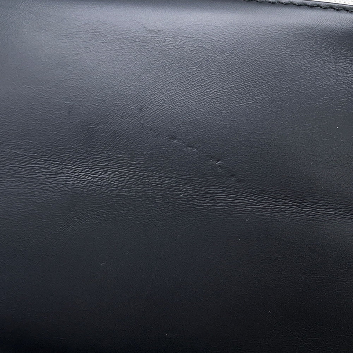 Balenciaga Black Canvas Leather Handbag Tote Bag (Pre-Owned)