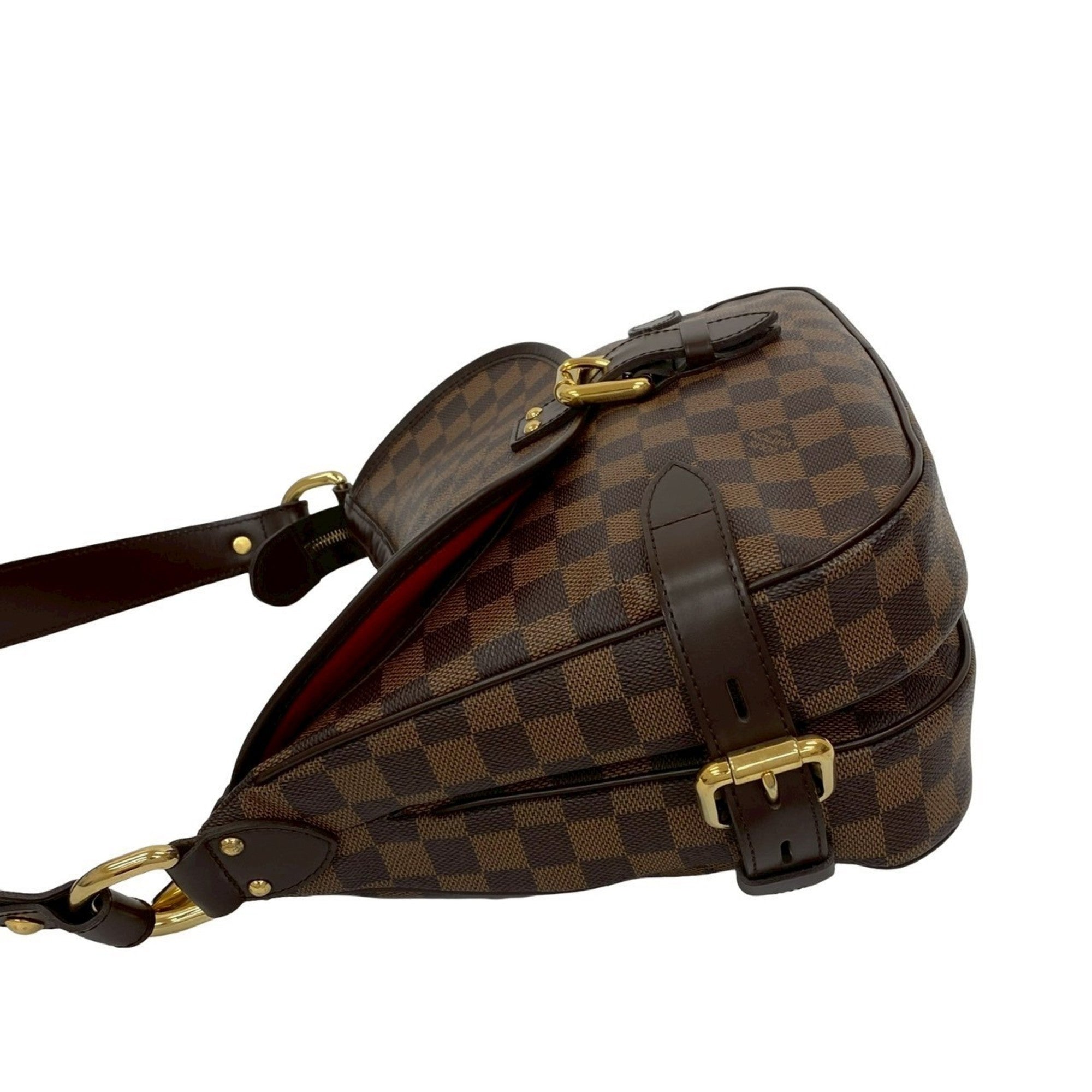 Louis Vuitton Brown Leather Pvc Shoulder Bag Tote Bag (Pre-Owned)