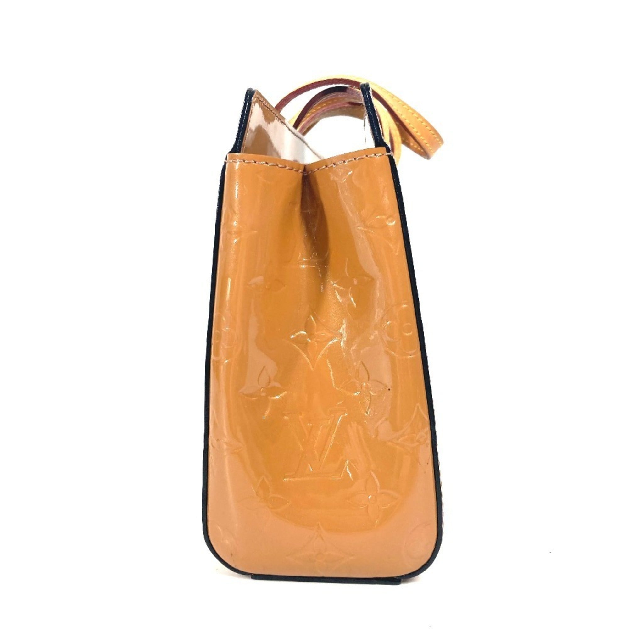Louis Vuitton Monogram Vernis Beige Rose Velours Monogram Vernis Handbag Tote Bag (Pre-Owned)