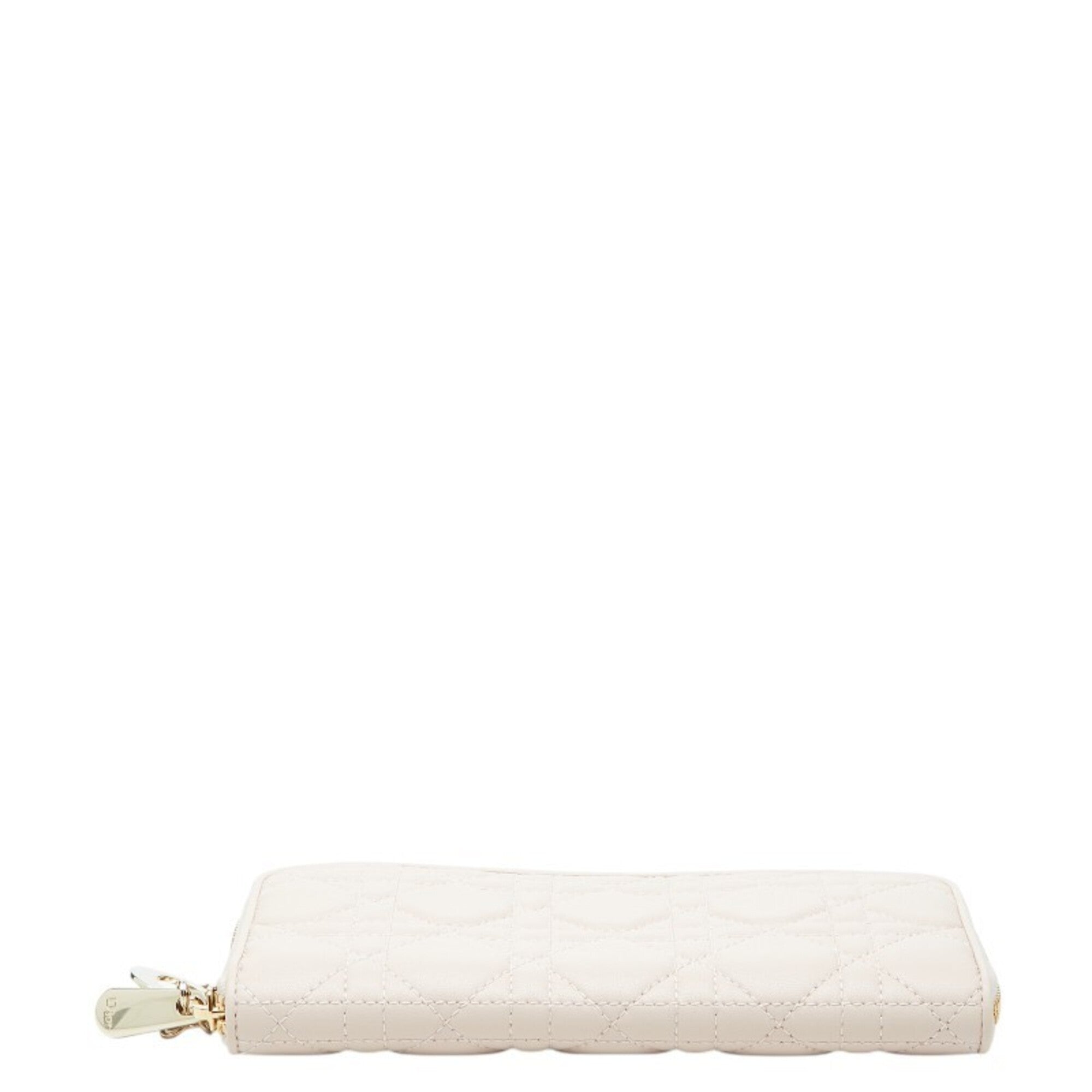Christian Dior Pink Leather Long Bill Wallet (Bi-Fold) (Pre-Owned)