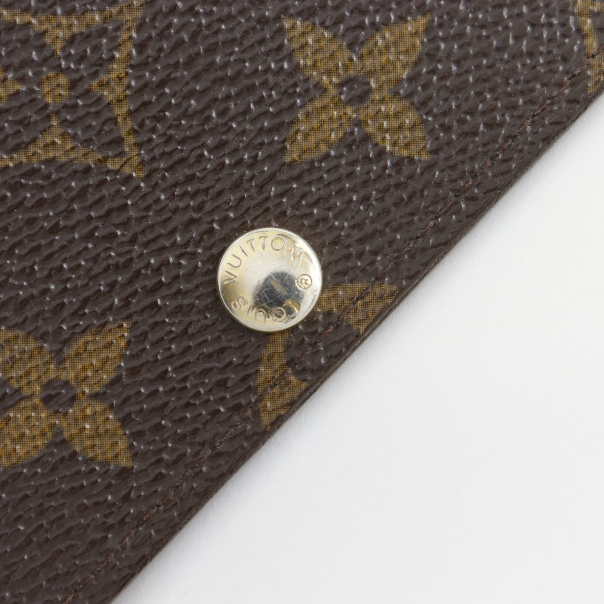 Louis Vuitton Brown Monogram Canvas Long Wallet (Bi-Fold) (Pre-Owned)