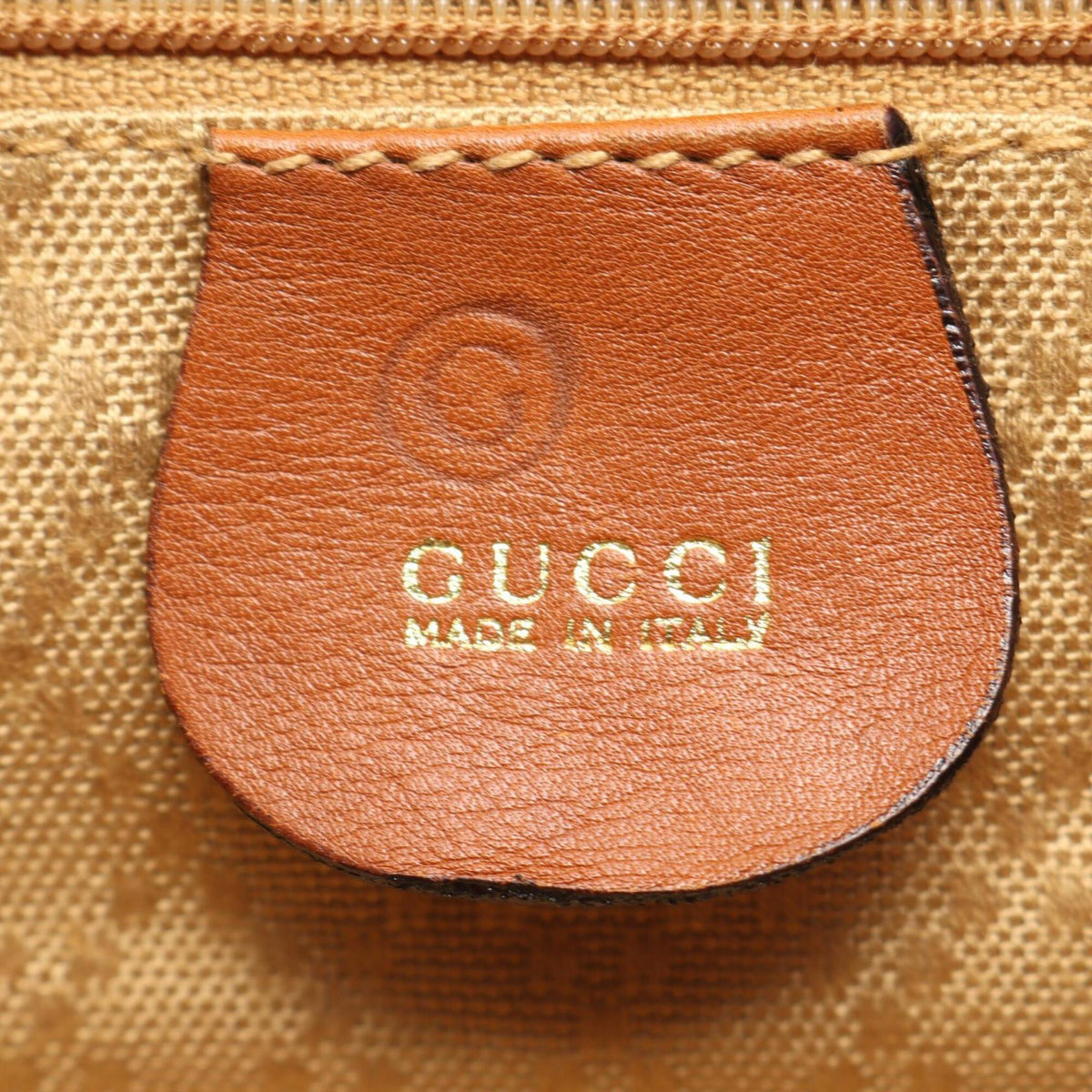 Gucci Brown Leather Backpack (Pre-Owned)